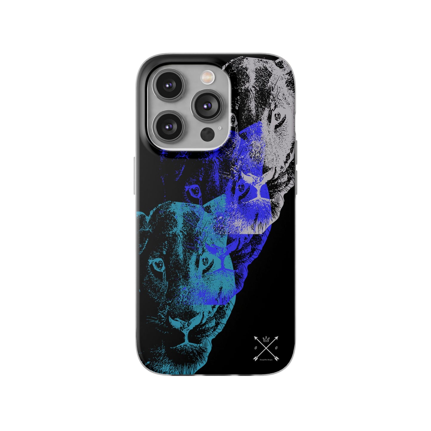 Lioness Arising (black/blue/silver) - Flexi Cases