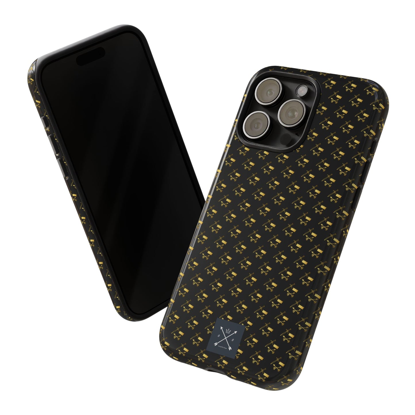 Gold and Bold Warrior Pattern - Tough Phone Cases