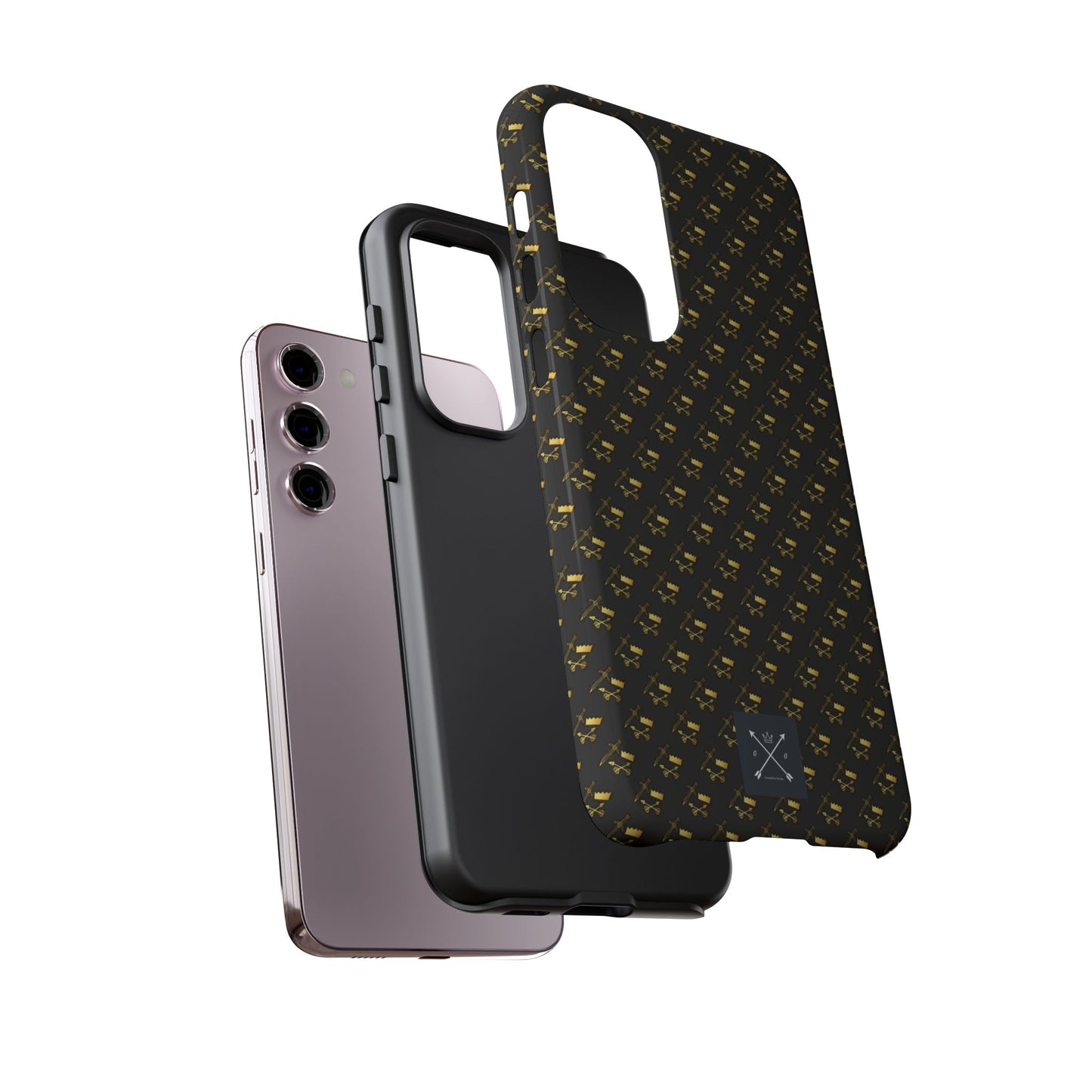 Gold and Bold Warrior Pattern - Tough Phone Cases