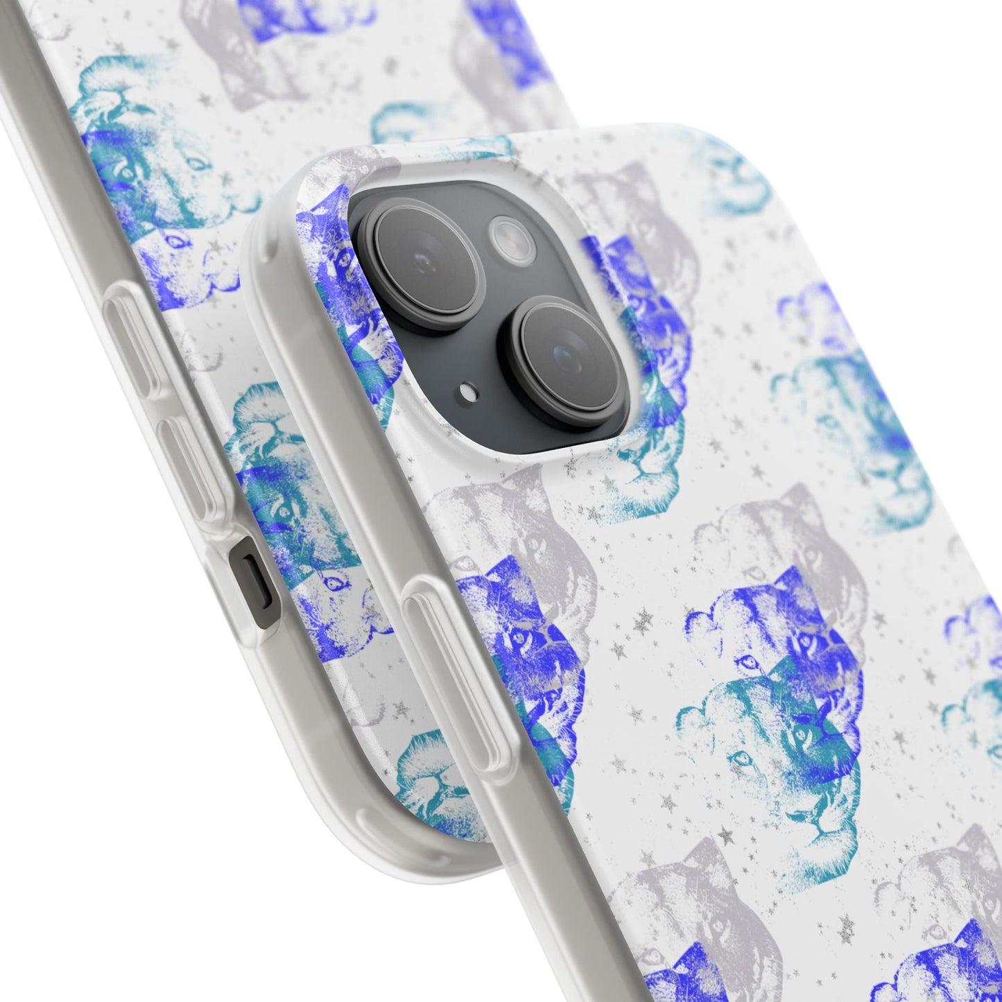 Lioness Arising (white/blue) - Flexi Phone Cases