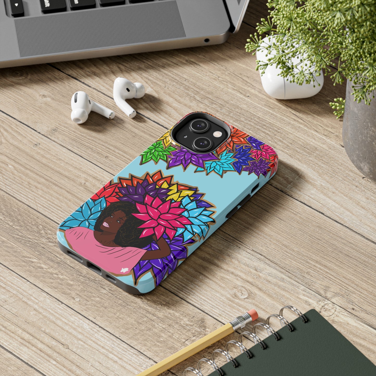 Beauty with Flowers - Tough Phone Cases