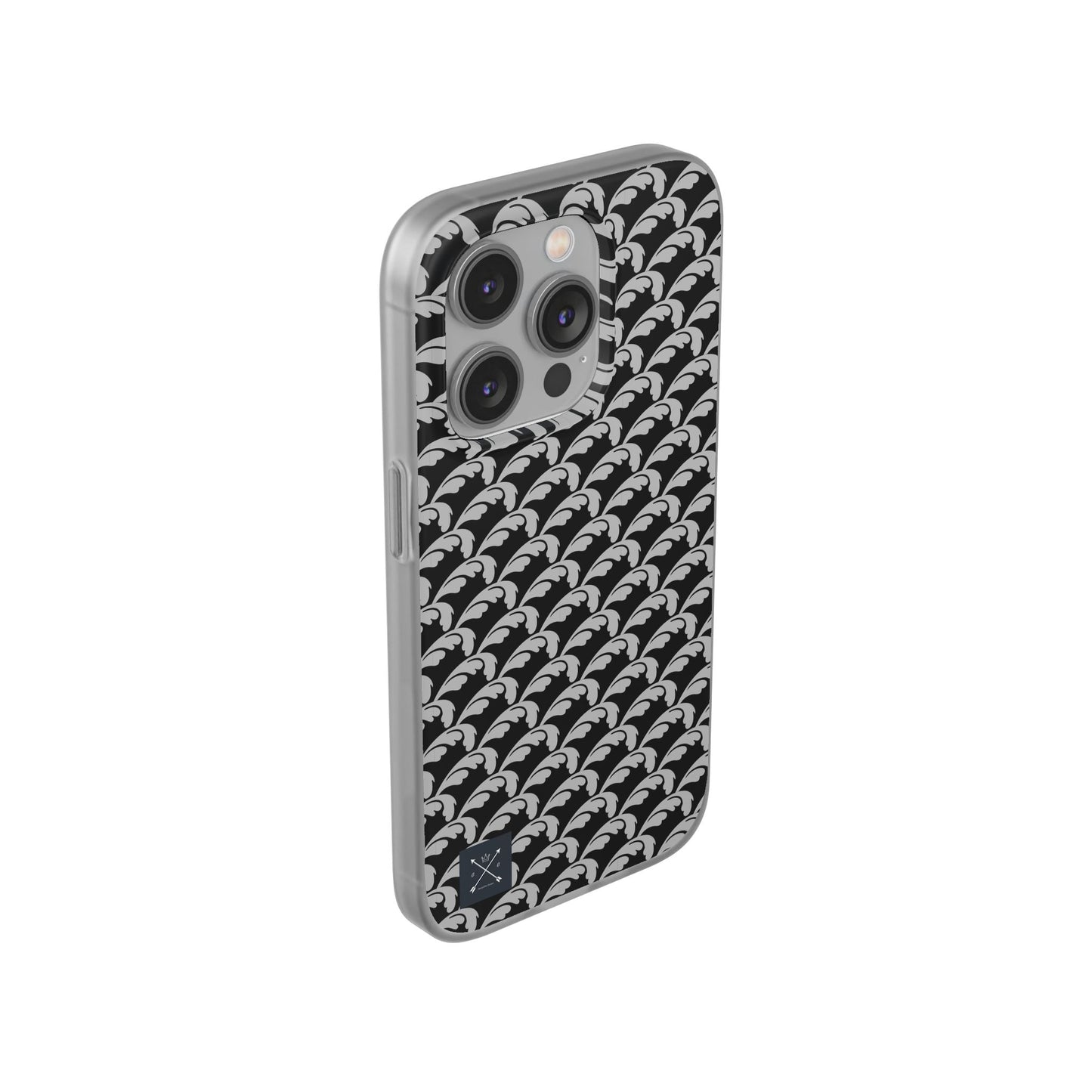 Beautiful Beloved Flourish (silver/black) - Flexi Phone Cases