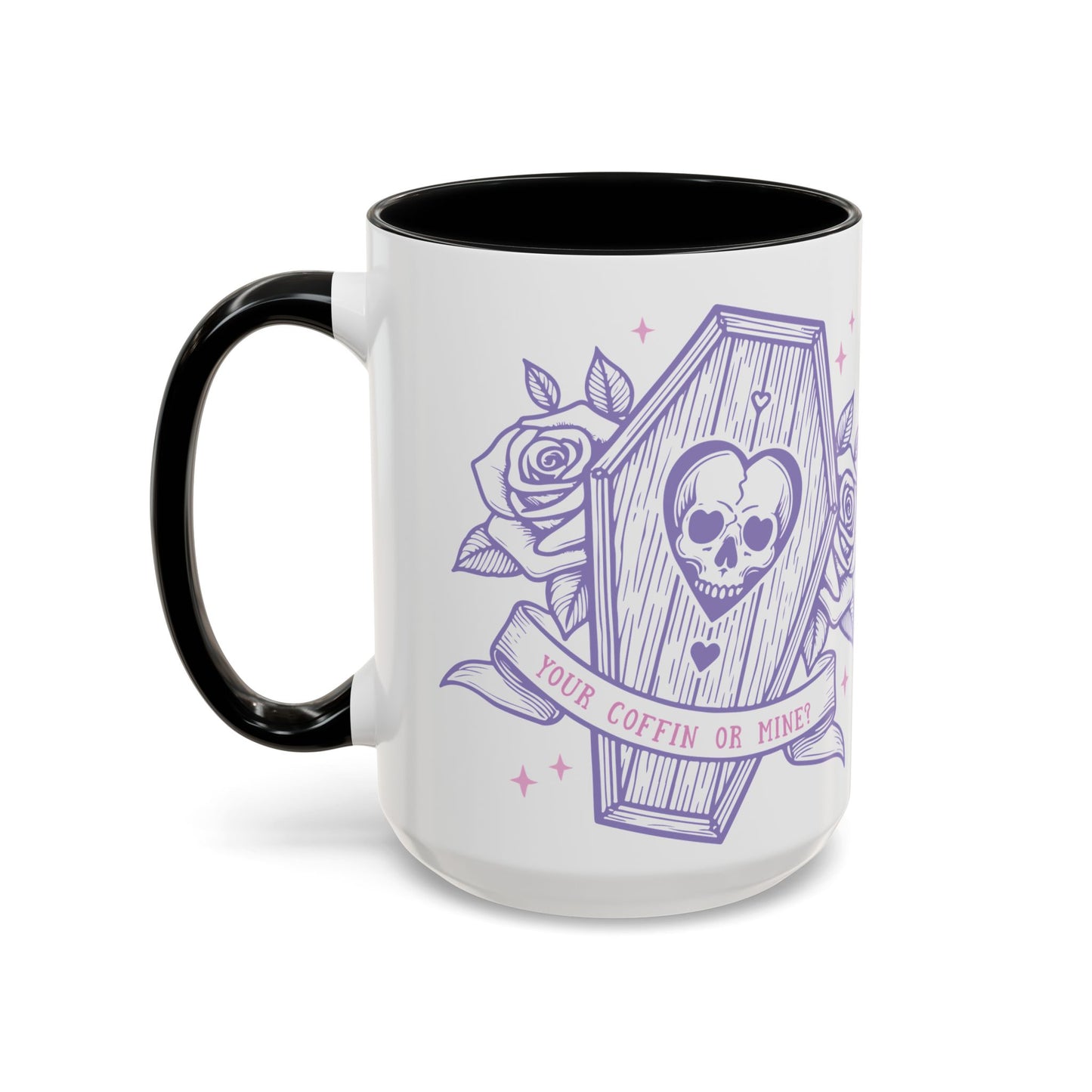 Your Coffin or Mine? - Accent Coffee Mug (11, 15oz)
