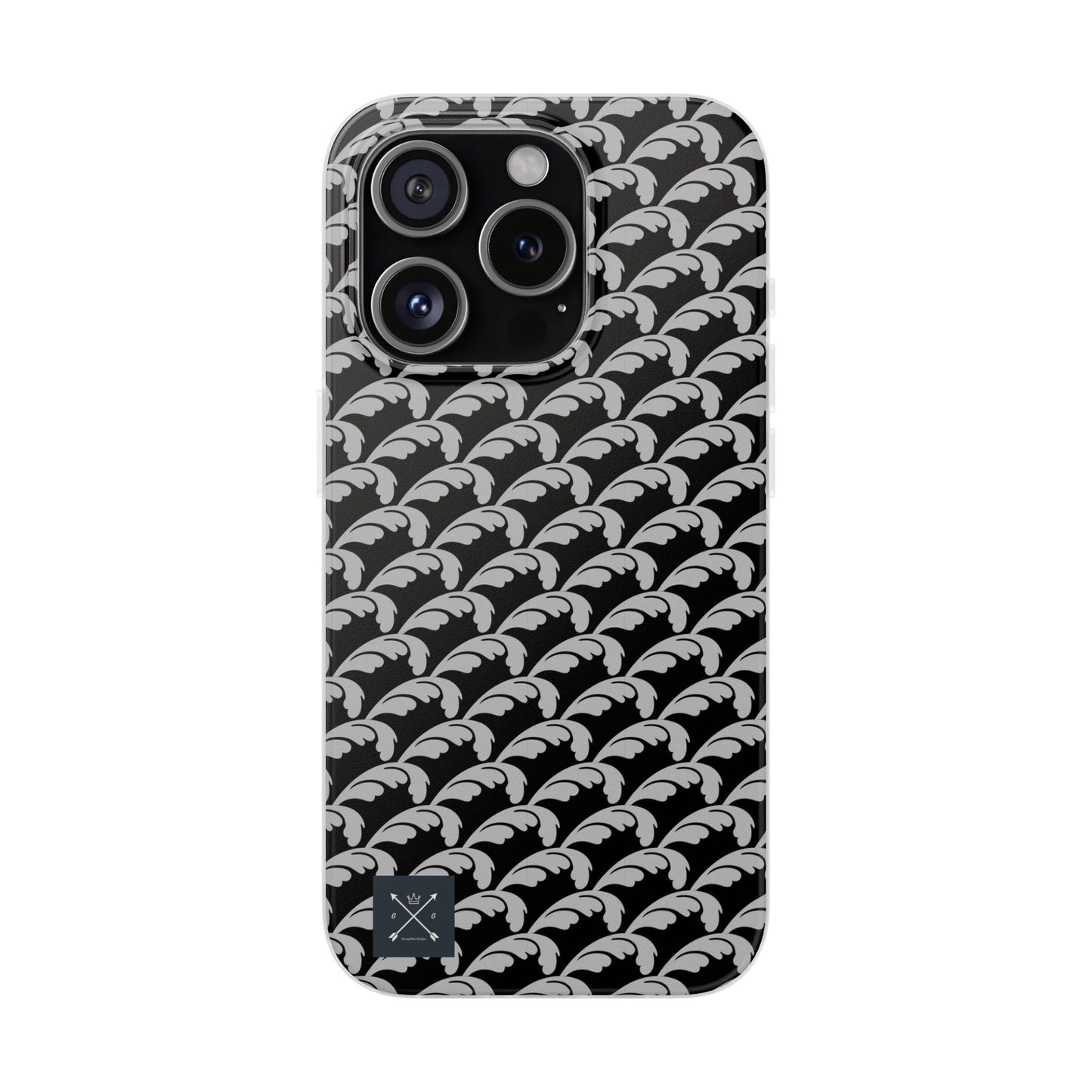Beautiful Beloved Flourish (silver/black) - Flexi Phone Cases
