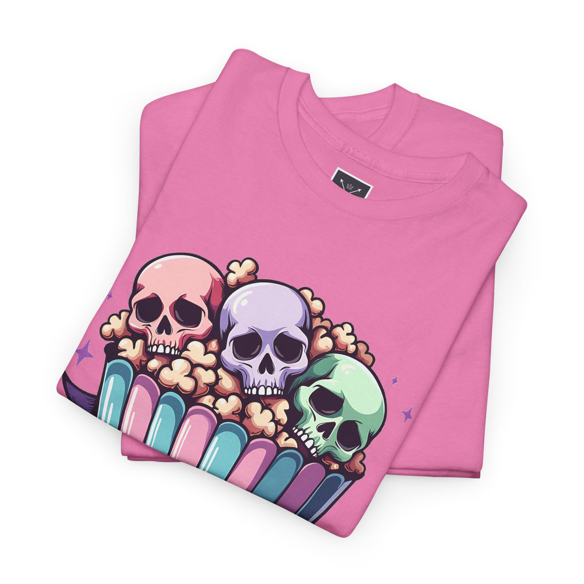 Horror Movies Popcorn Bucket - Unisex Cotton Tee