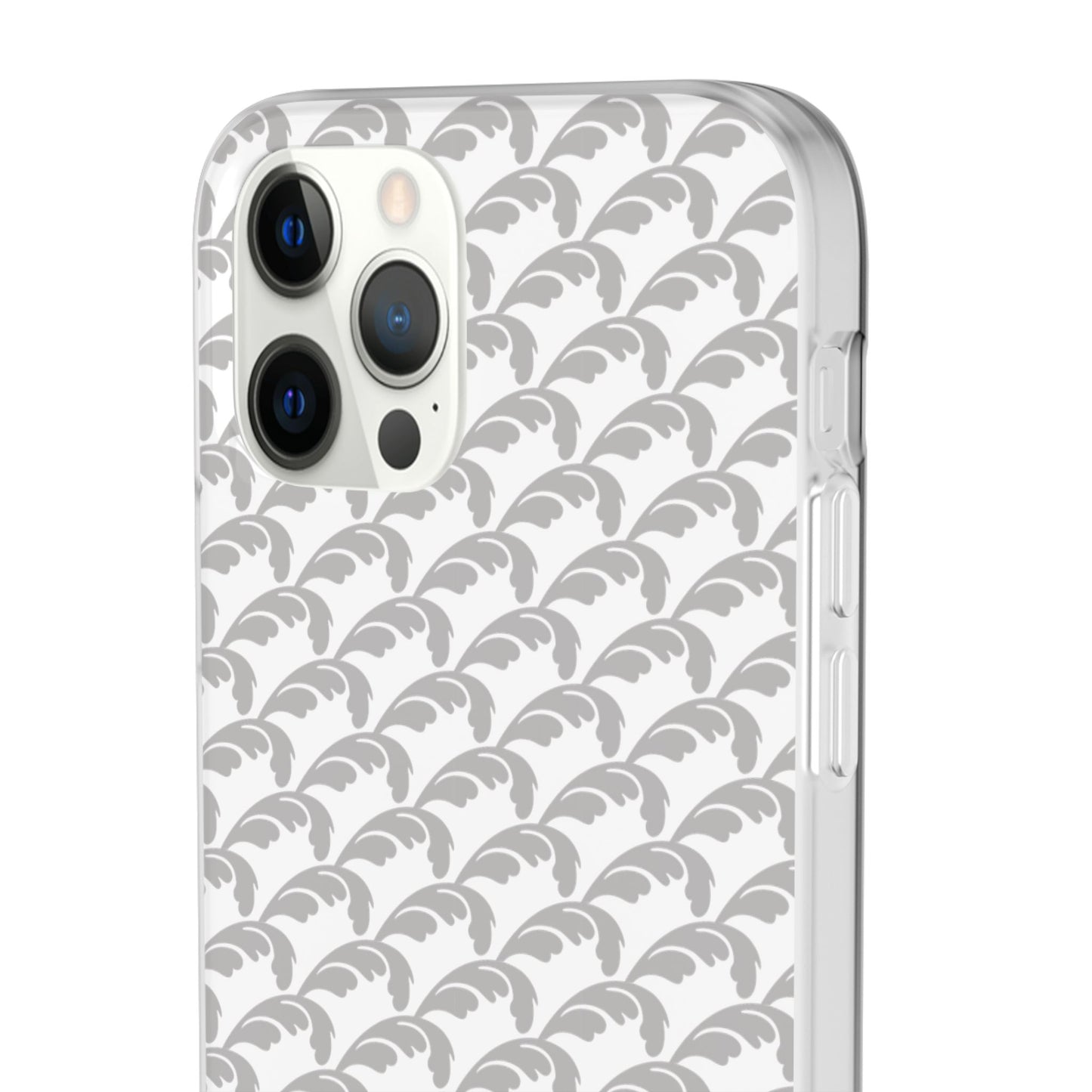 Beautiful Beloved Flourish (silver/white) - Flexi Phone Cases