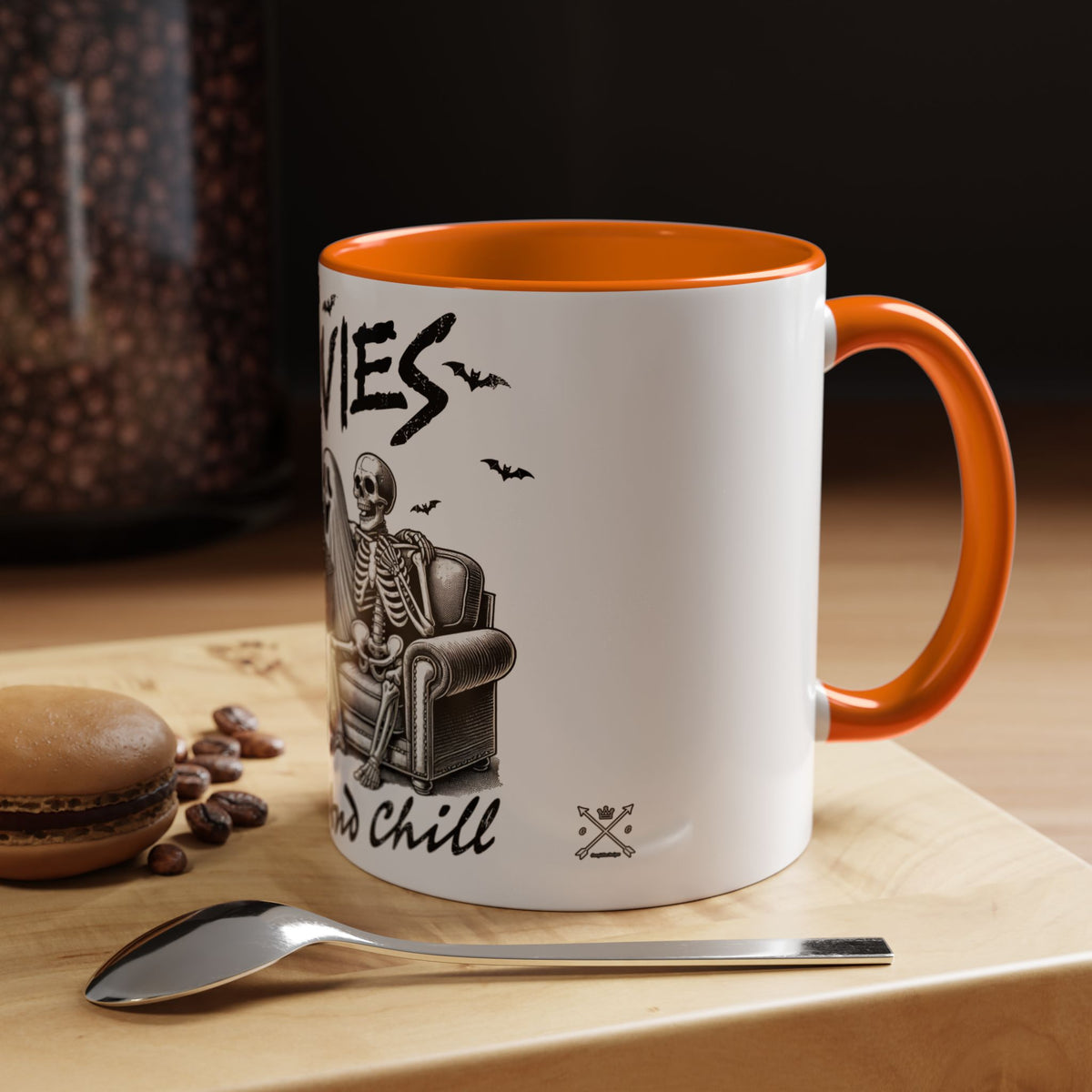 Horror Movies and Chill - Accent Coffee Mug (11, 15oz)
