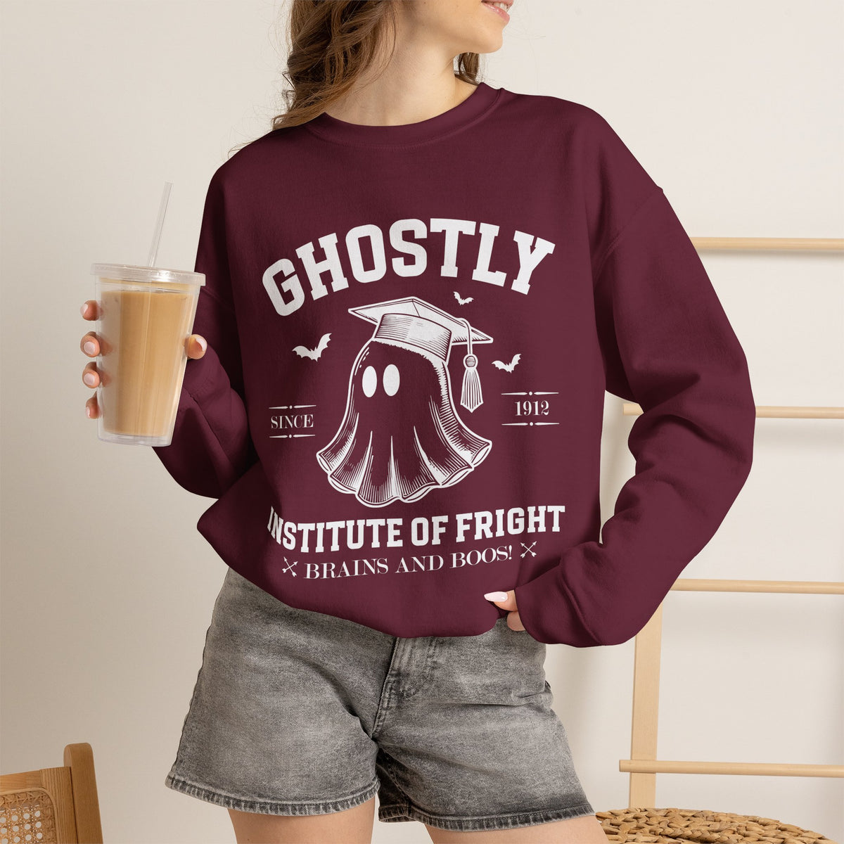 Ghostly Institute of Fright Education - Crewneck Sweatshirt