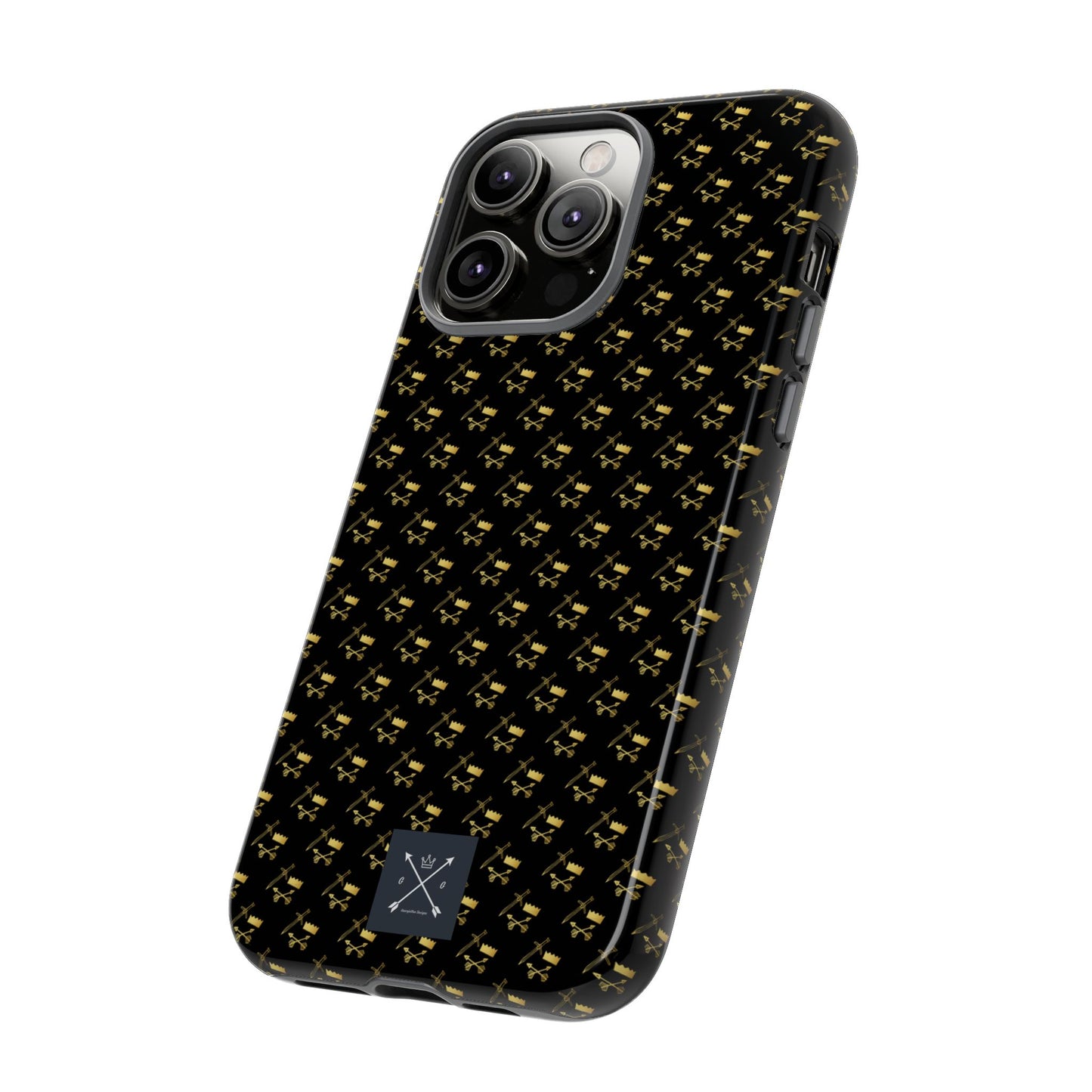 Gold and Bold Warrior Pattern - Tough Phone Cases