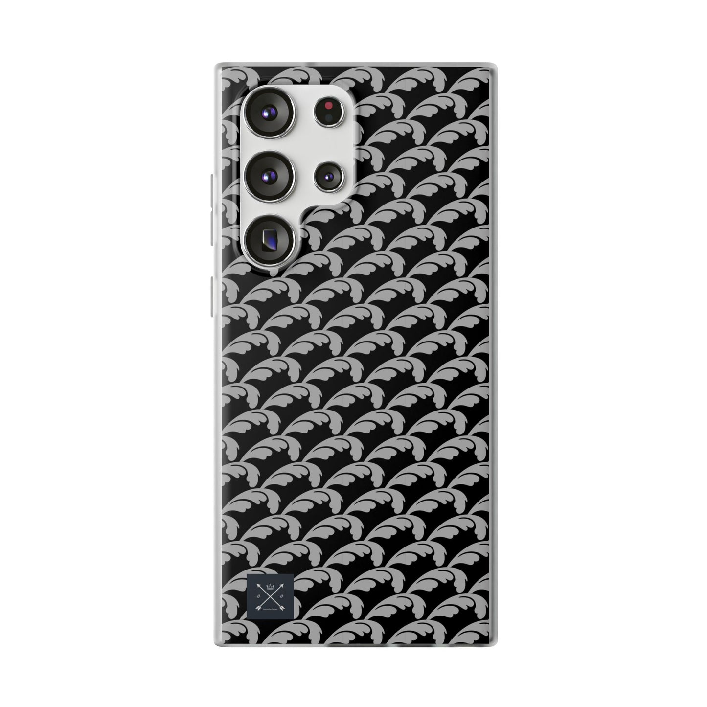 Beautiful Beloved Flourish (silver/black) - Flexi Phone Cases