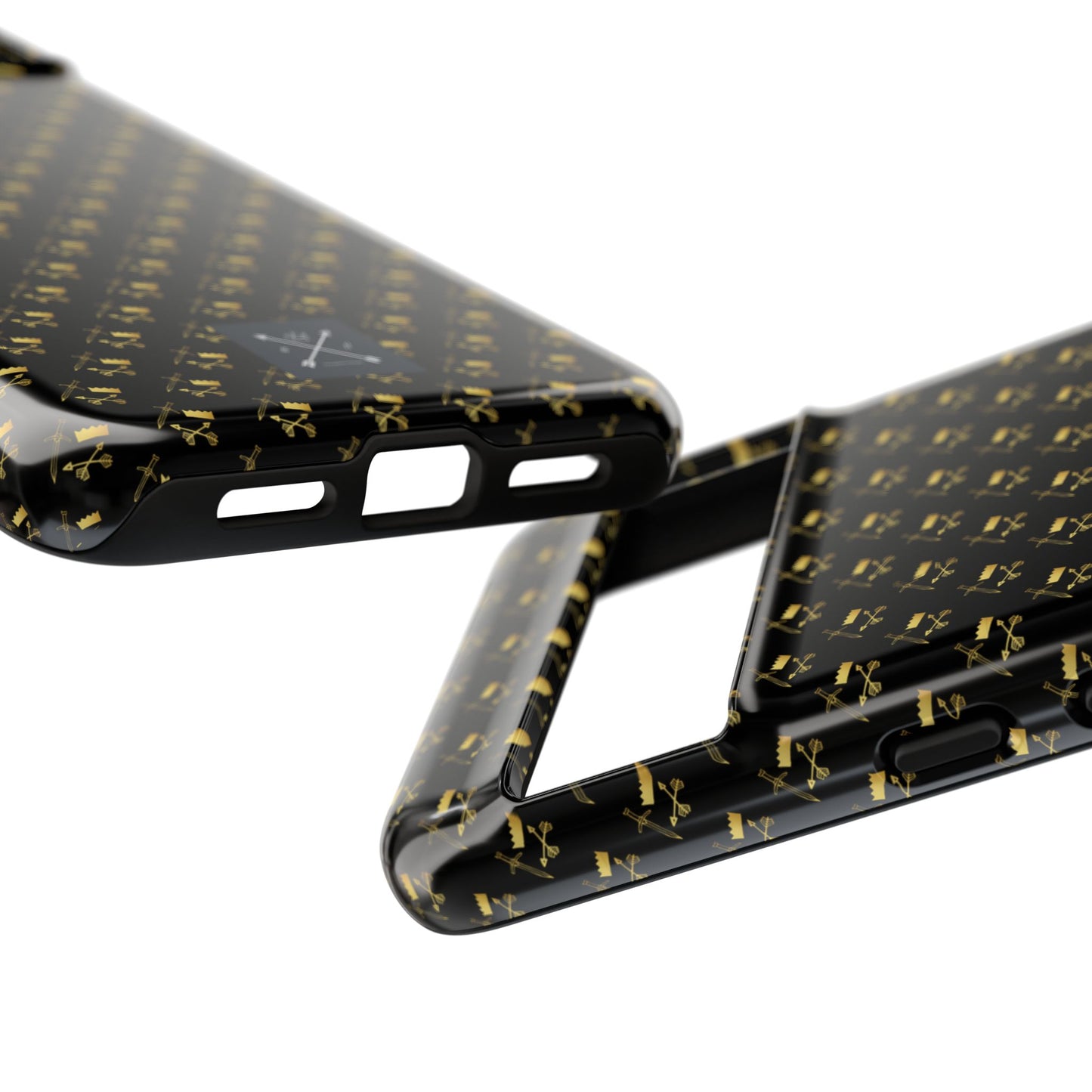 Gold and Bold Warrior Pattern - Tough Phone Cases