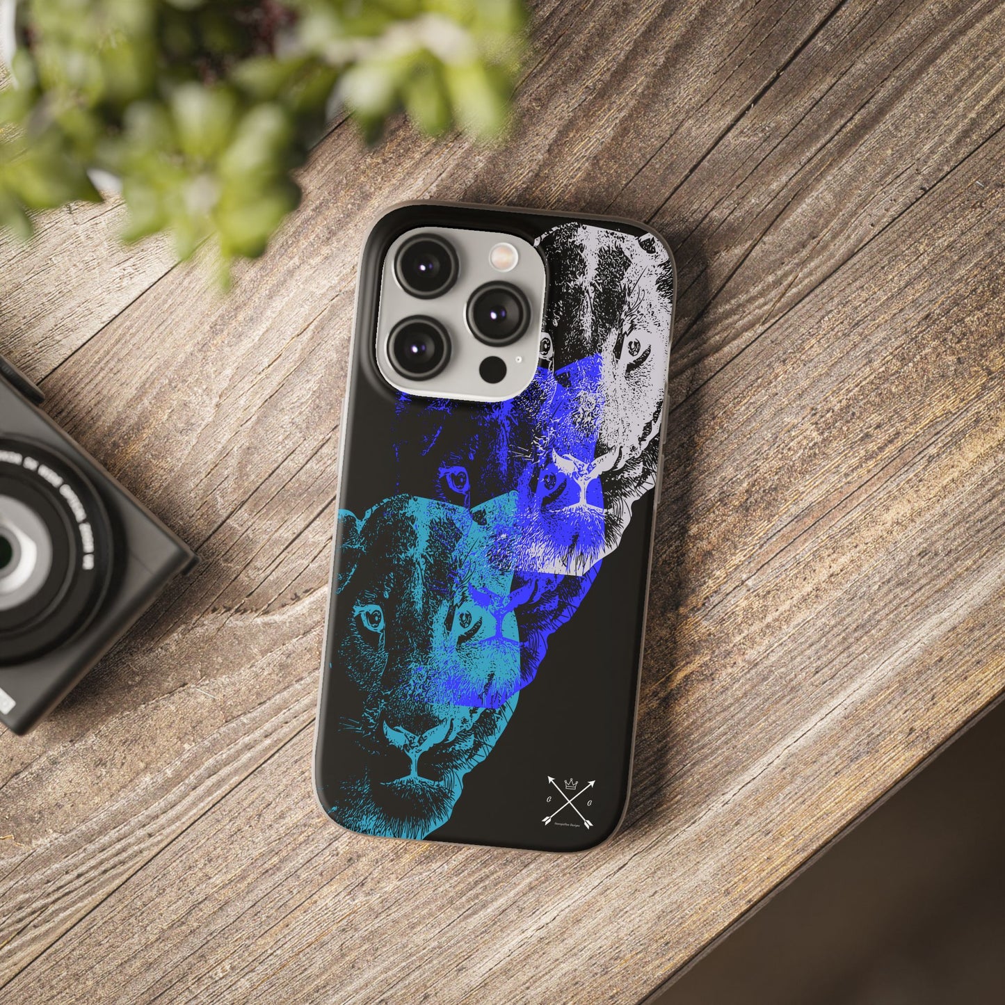 Lioness Arising (black/blue/silver) - Flexi Cases