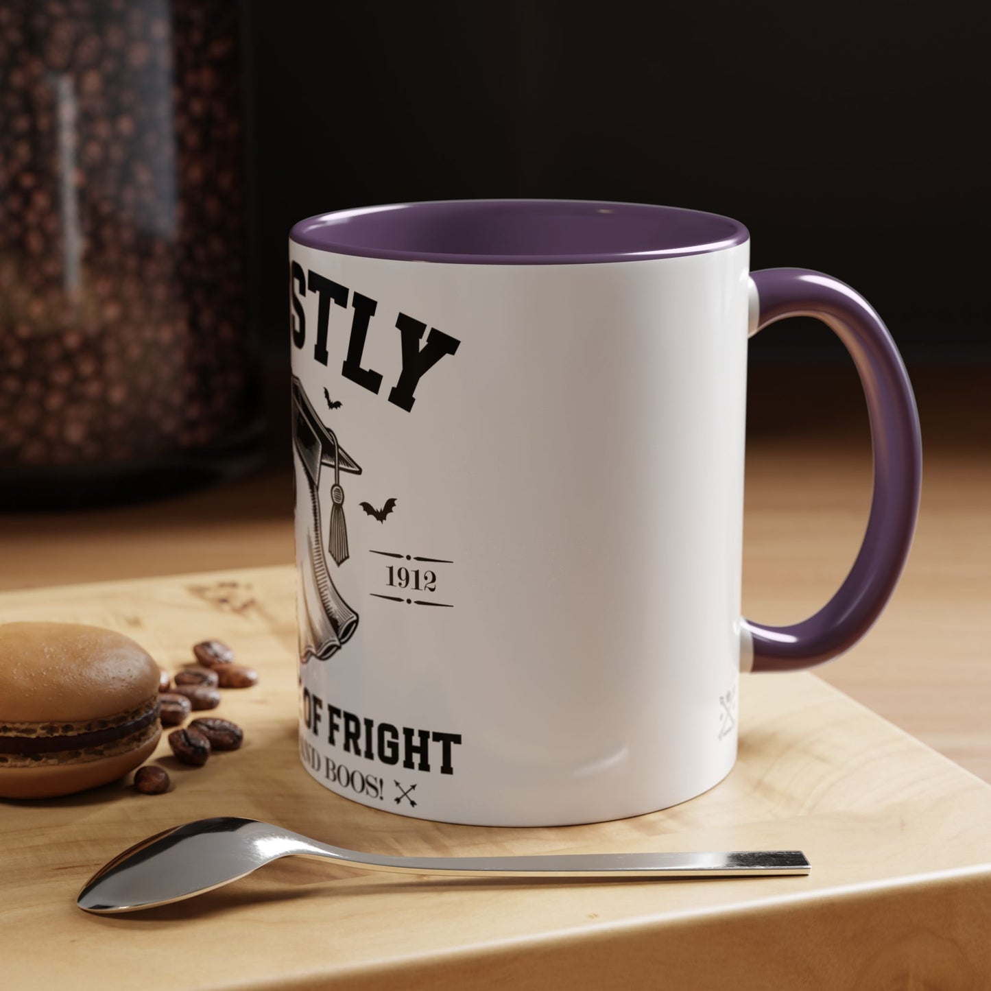 Ghostly Institute of Fright - Accent Coffee Mug (11, 15oz)