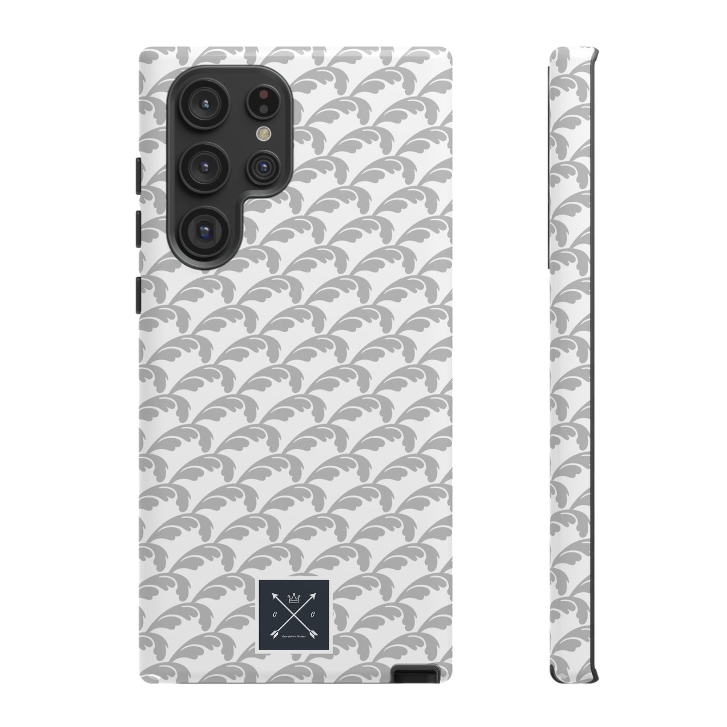 Beautiful Beloved Flourish (silver/white) - Tough Phone Cases