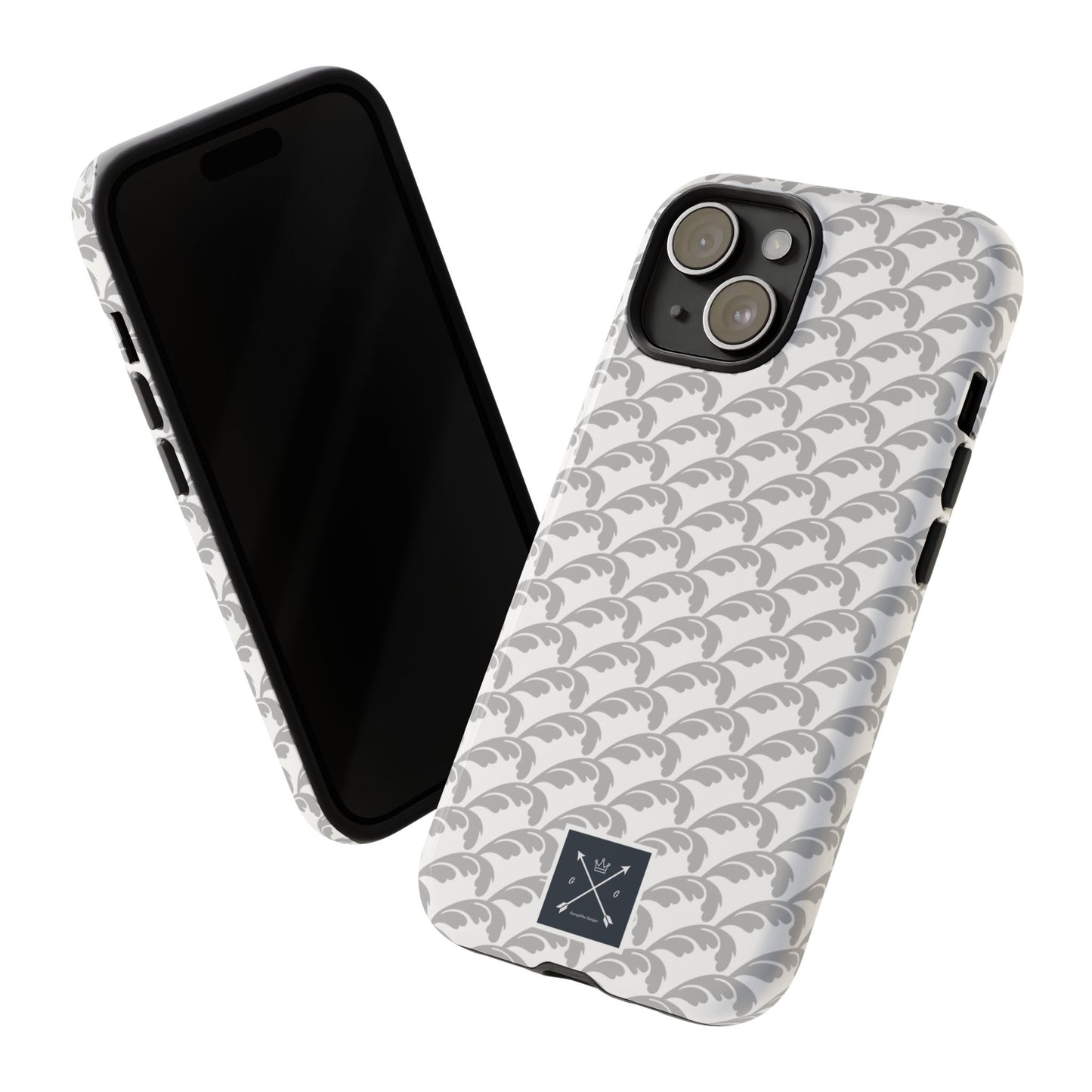Beautiful Beloved Flourish (silver/white) - Tough Phone Cases
