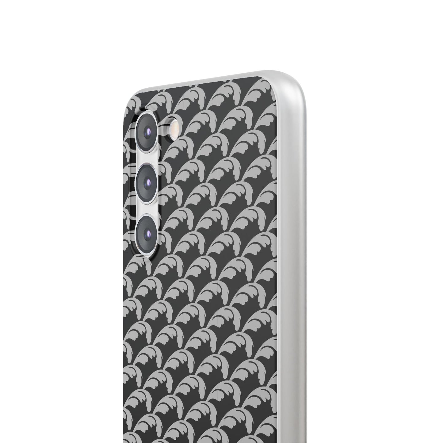 Beautiful Beloved Flourish (silver/black) - Flexi Phone Cases