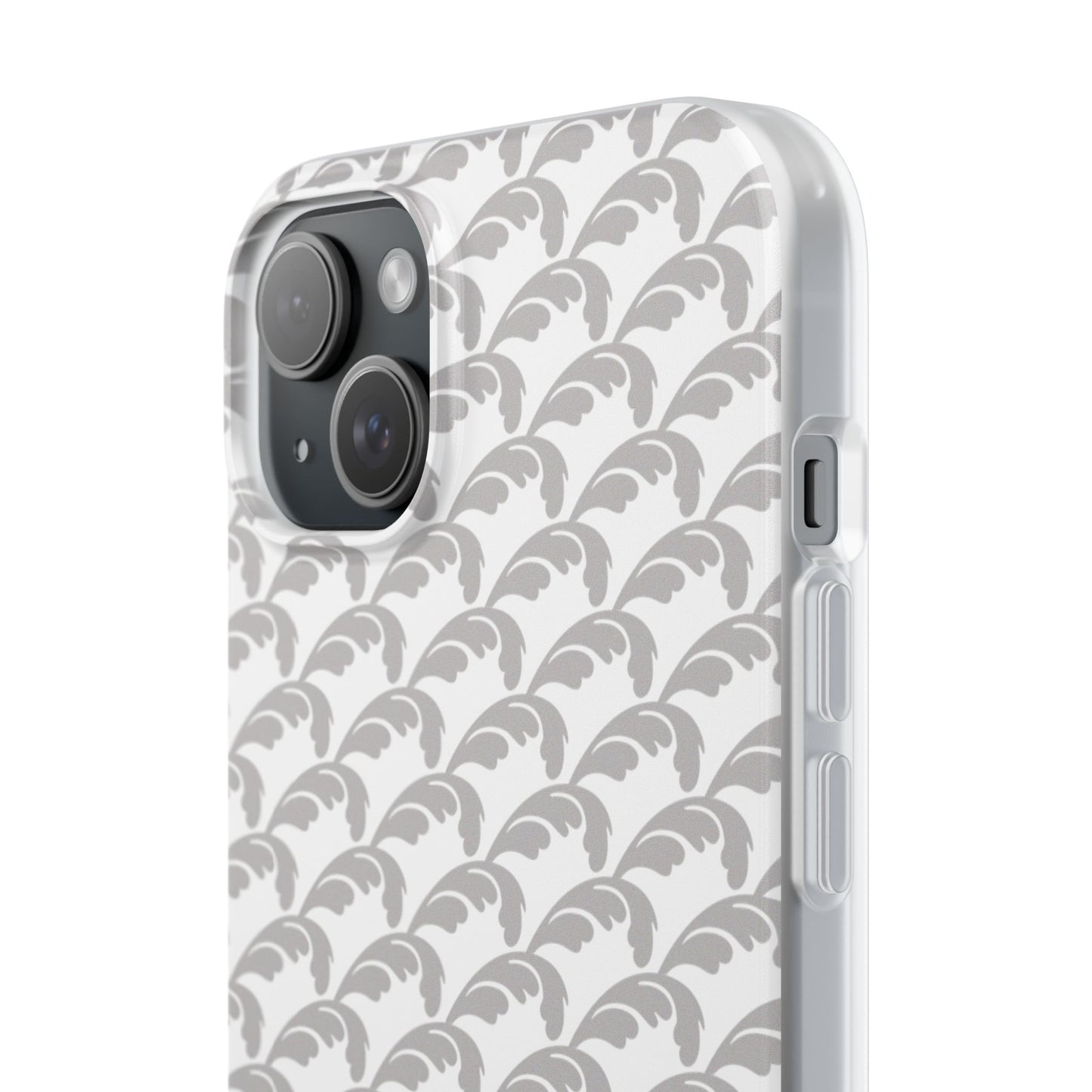 Beautiful Beloved Flourish (silver/white) - Flexi Phone Cases