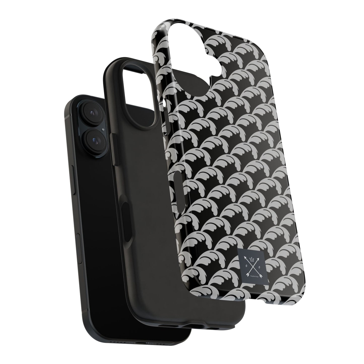 Beautiful Beloved One Flourish (silver/black) - Tough Phone Cases