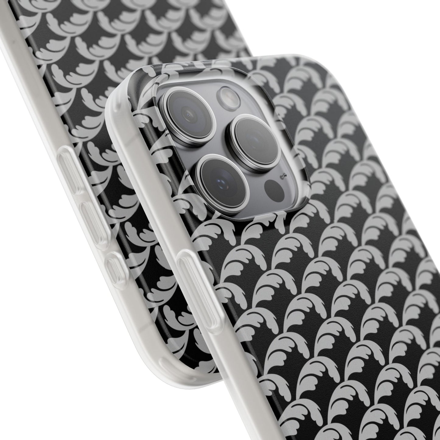 Beautiful Beloved Flourish (silver/black) - Flexi Phone Cases