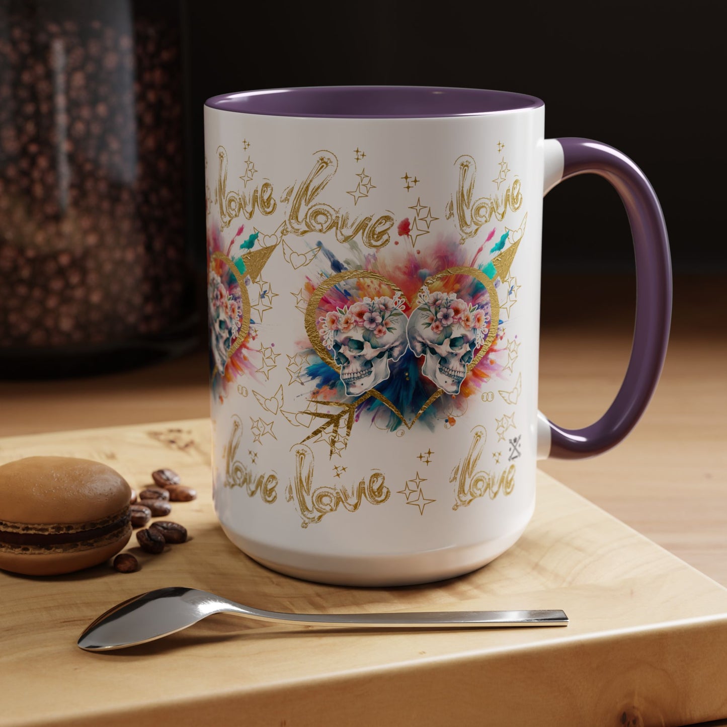 Love is Golden Watercolor - Accent Coffee Mug (11, 15oz)