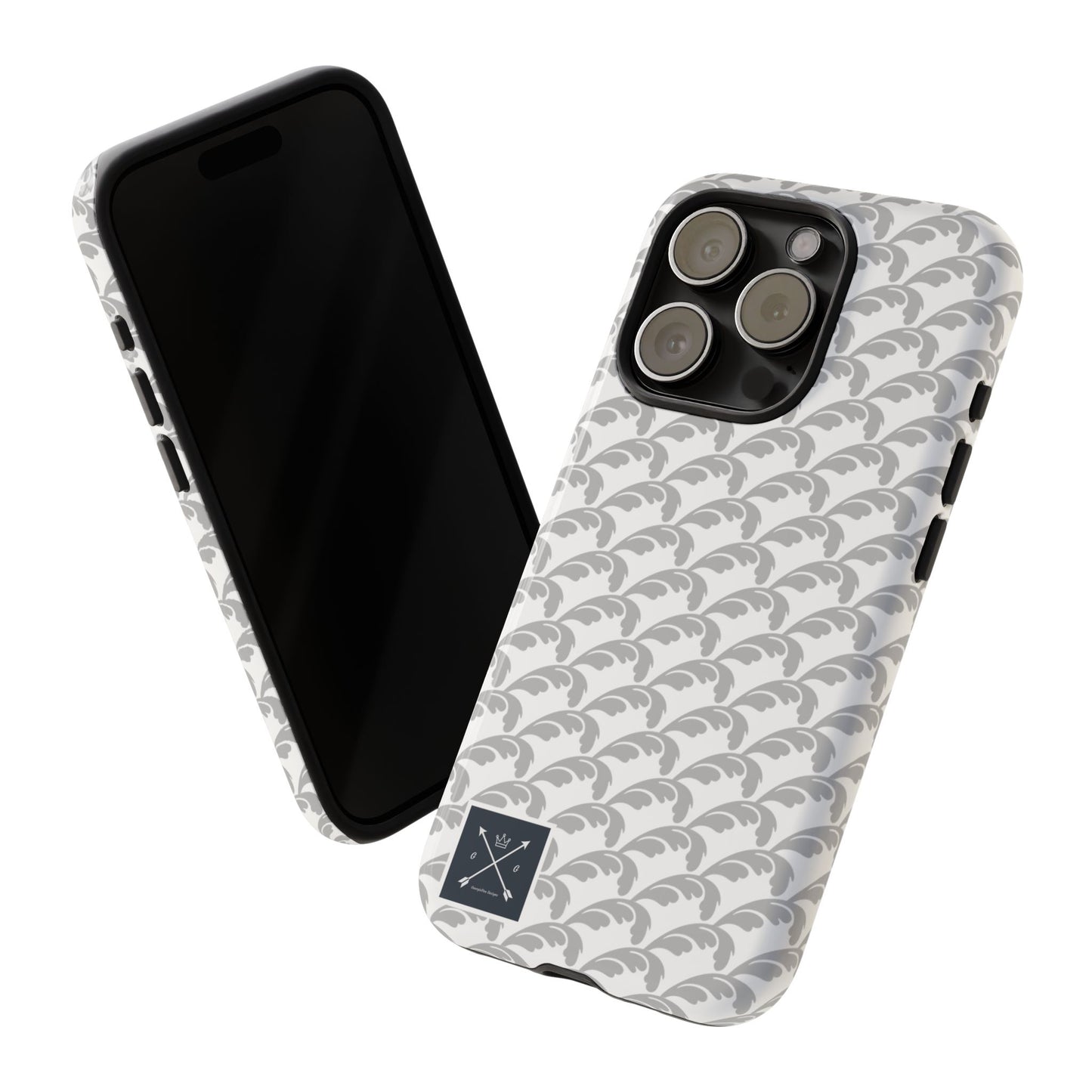 Beautiful Beloved Flourish (silver/white) - Tough Phone Cases
