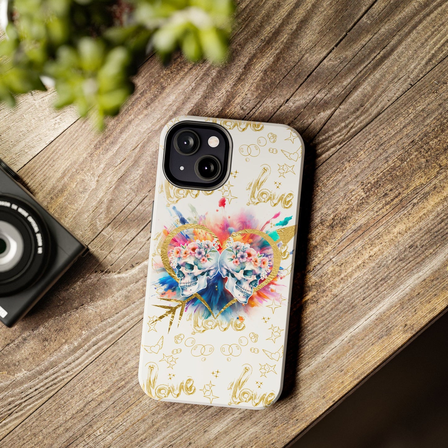 Love is Golden Watercolor - Tough Phone Cases