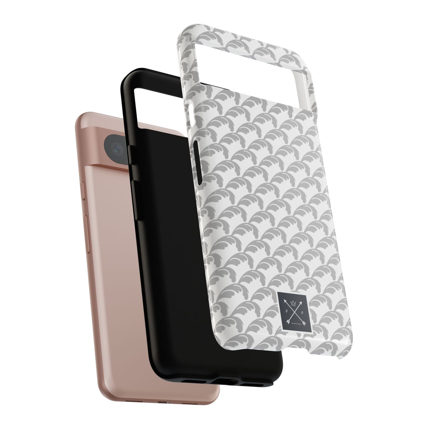 Beautiful Beloved Flourish (silver/white) - Tough Phone Cases