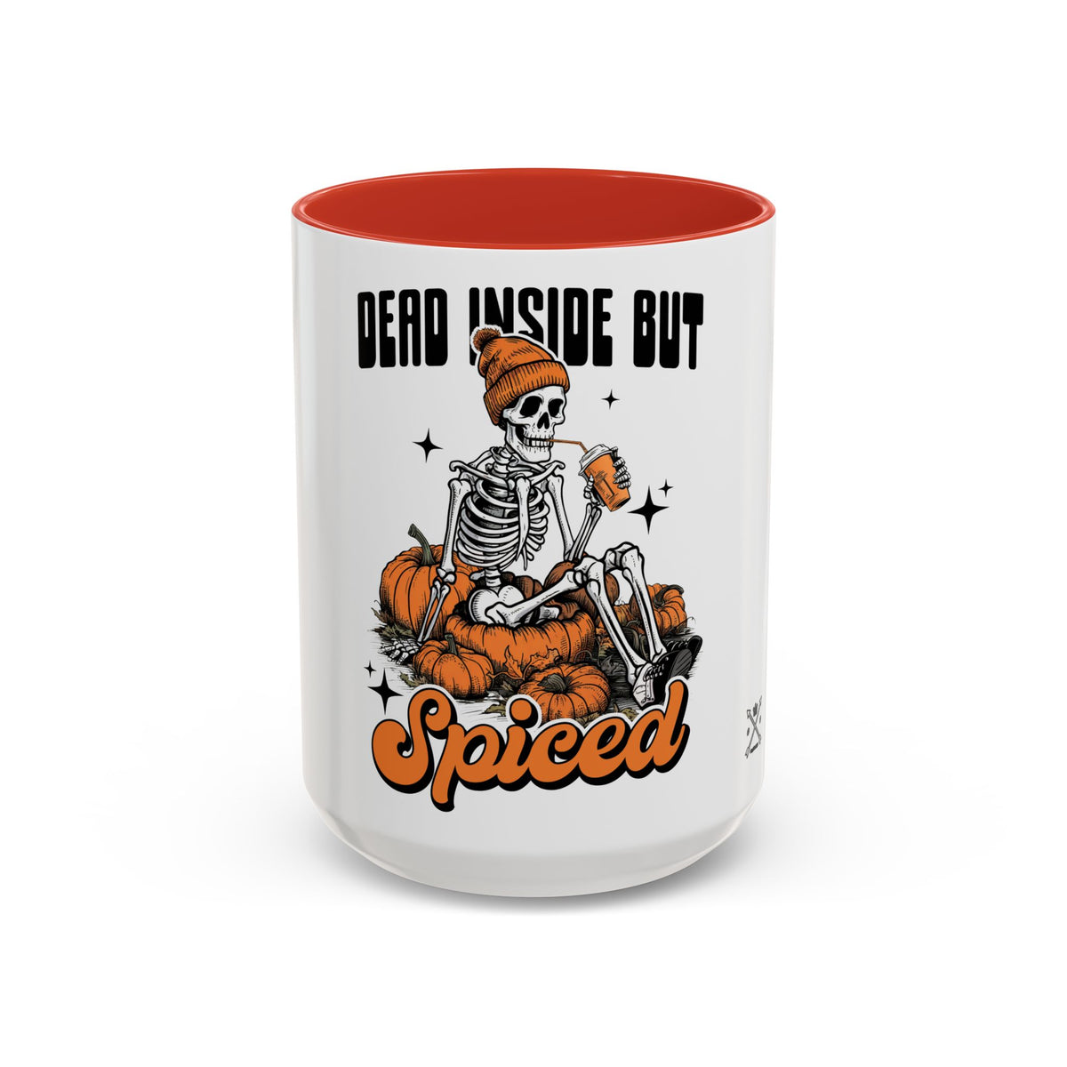 Dead Inside But Spiced - Accent Coffee Mug (11, 15oz)