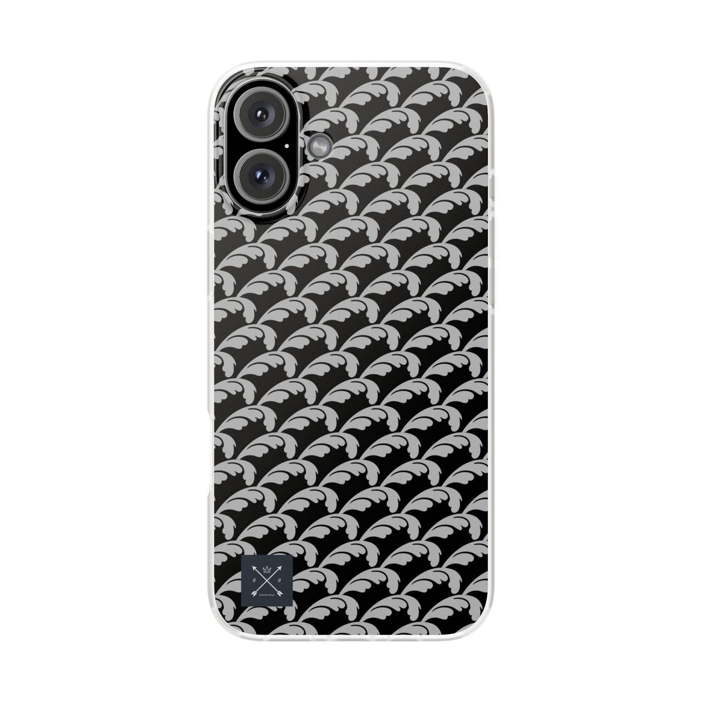 Beautiful Beloved Flourish (silver/black) - Flexi Phone Cases