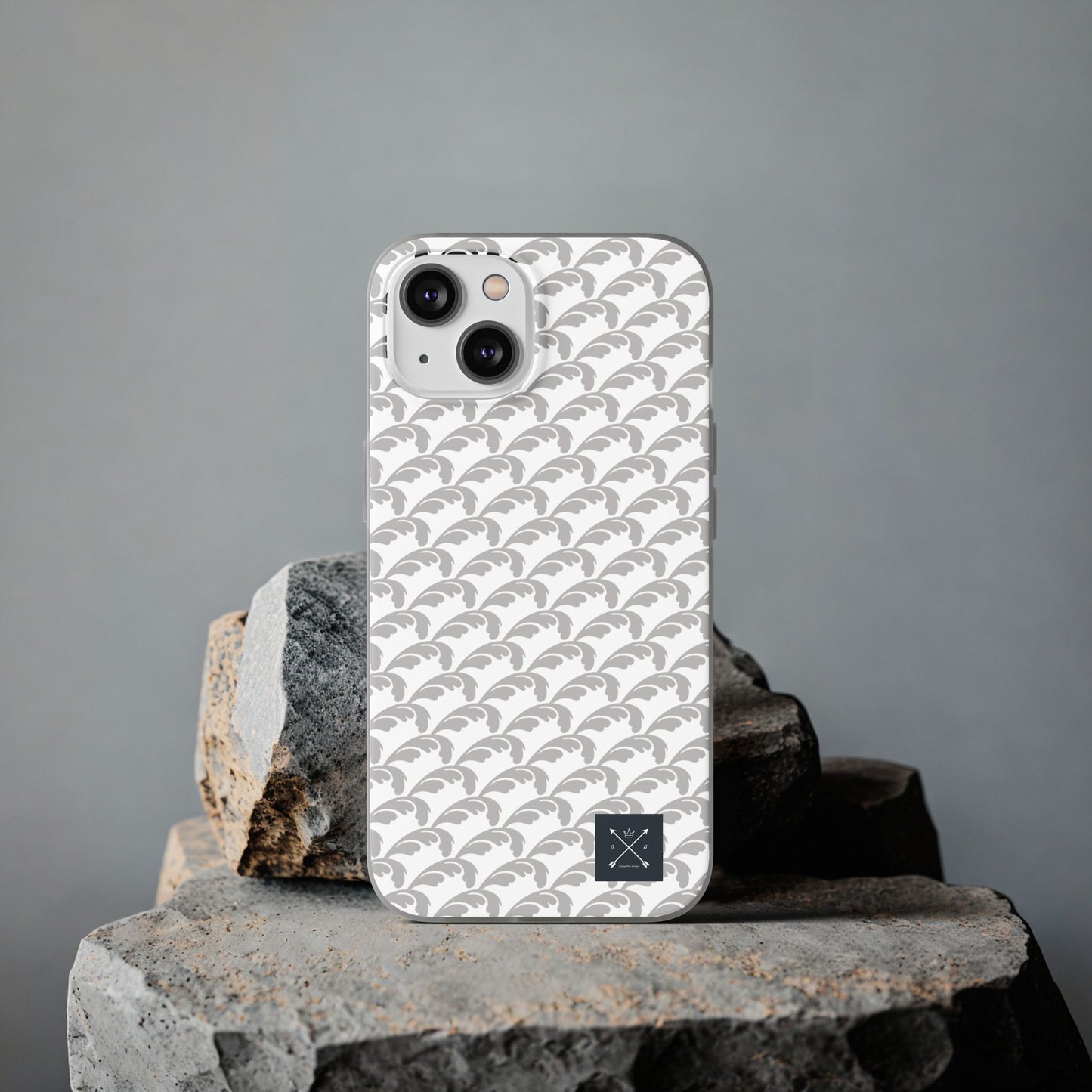 Beautiful Beloved Flourish (silver/white) - Flexi Phone Cases