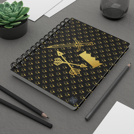 Gold and Bold Warrior - Spiral Notebook - Ruled Line
