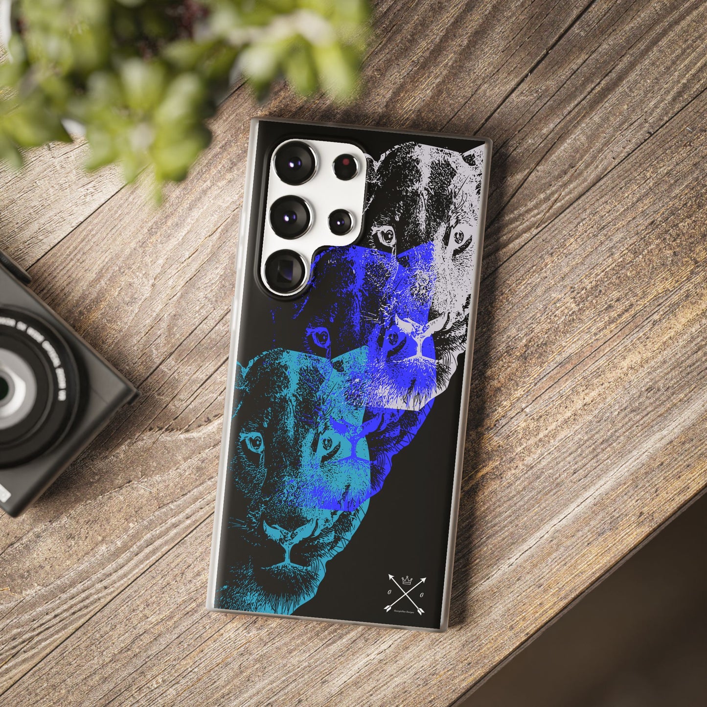 Lioness Arising (black/blue/silver) - Flexi Cases