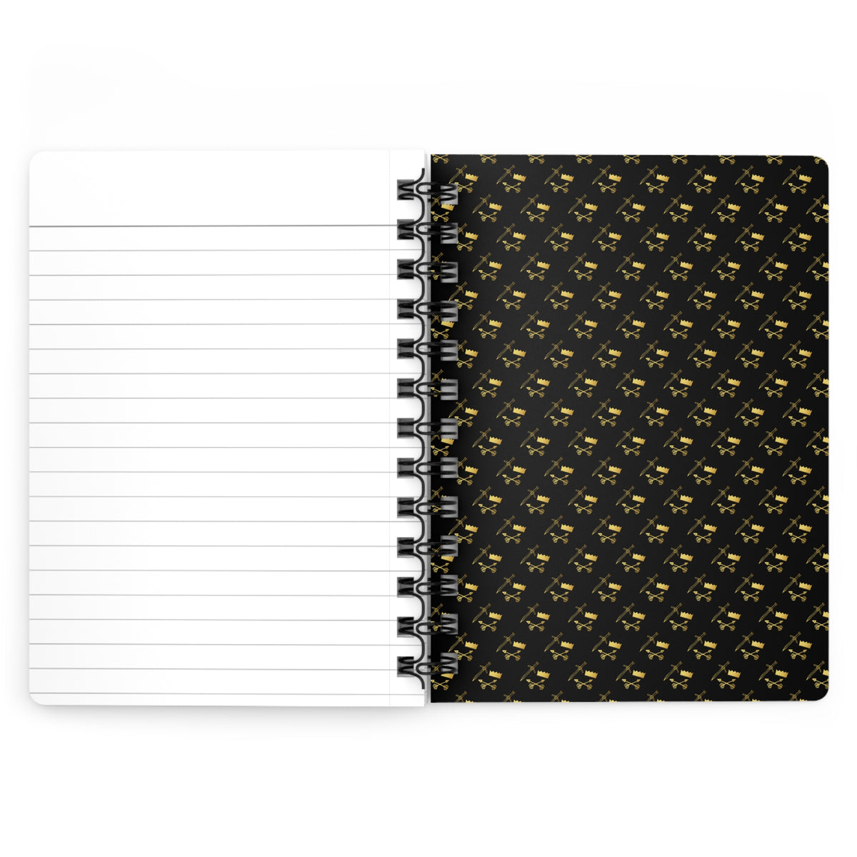 Gold and Bold Warrior - Spiral Notebook - Ruled Line