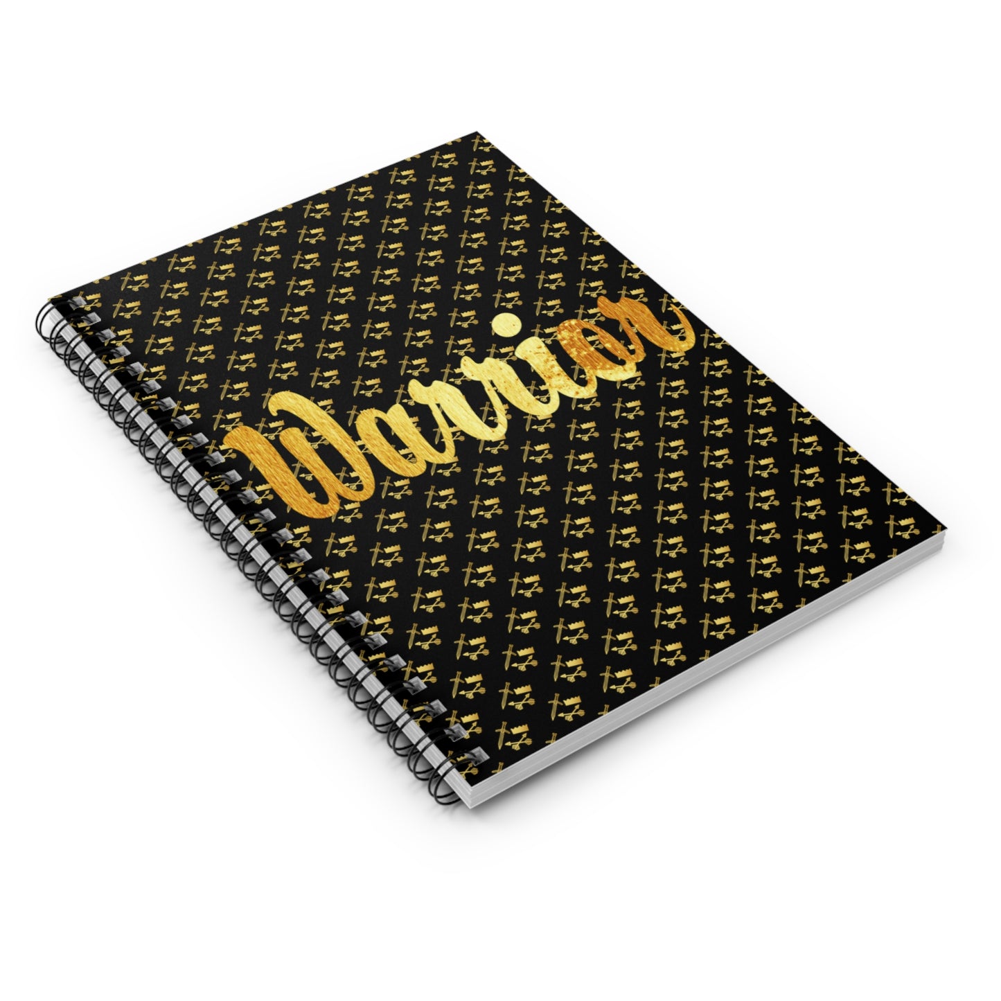Gold and Bold Warrior - Spiral Notebook - Ruled Line