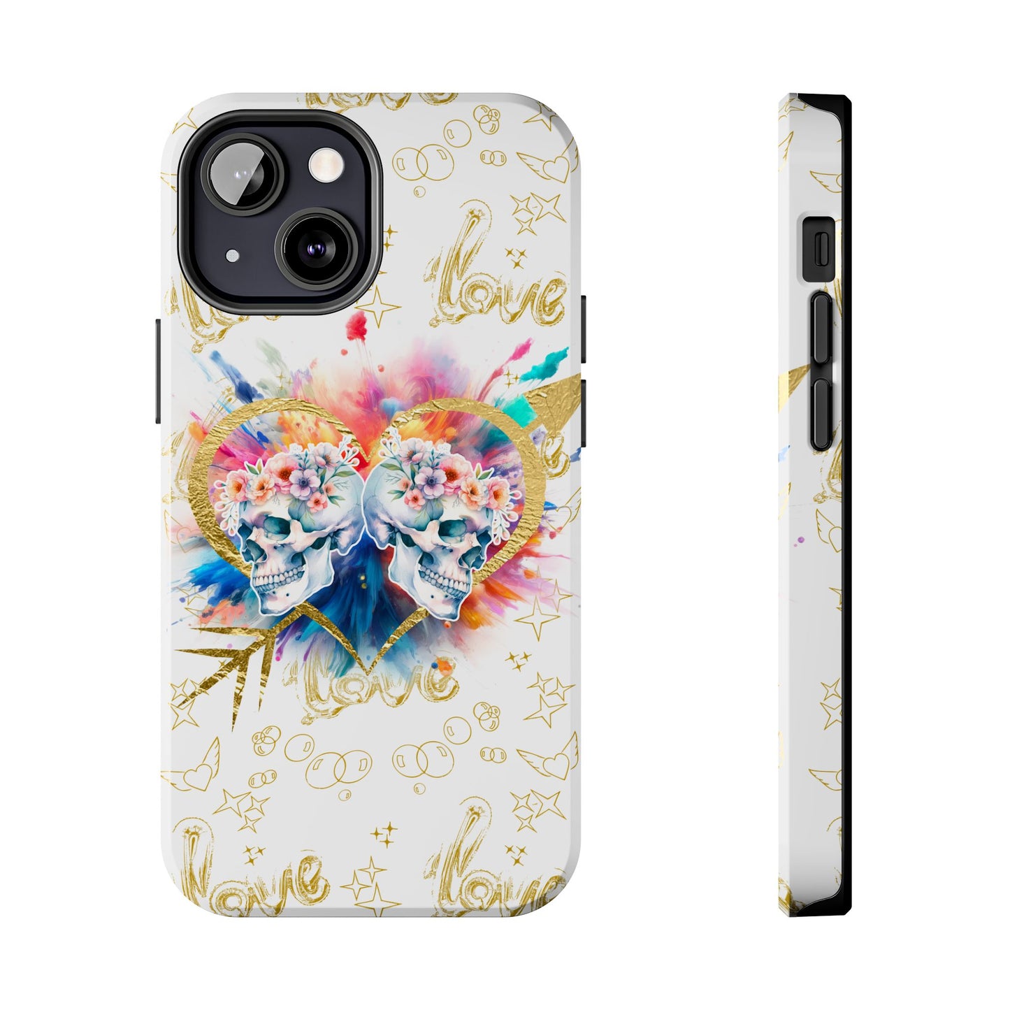 Love is Golden Watercolor - Tough Phone Cases