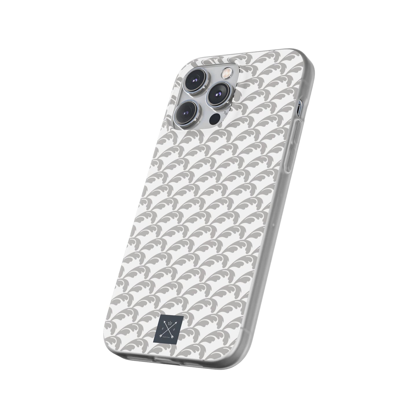 Beautiful Beloved Flourish (silver/white) - Flexi Phone Cases