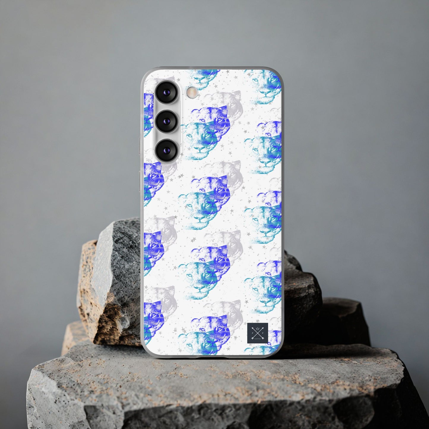 Lioness Arising (white/blue) - Flexi Phone Cases