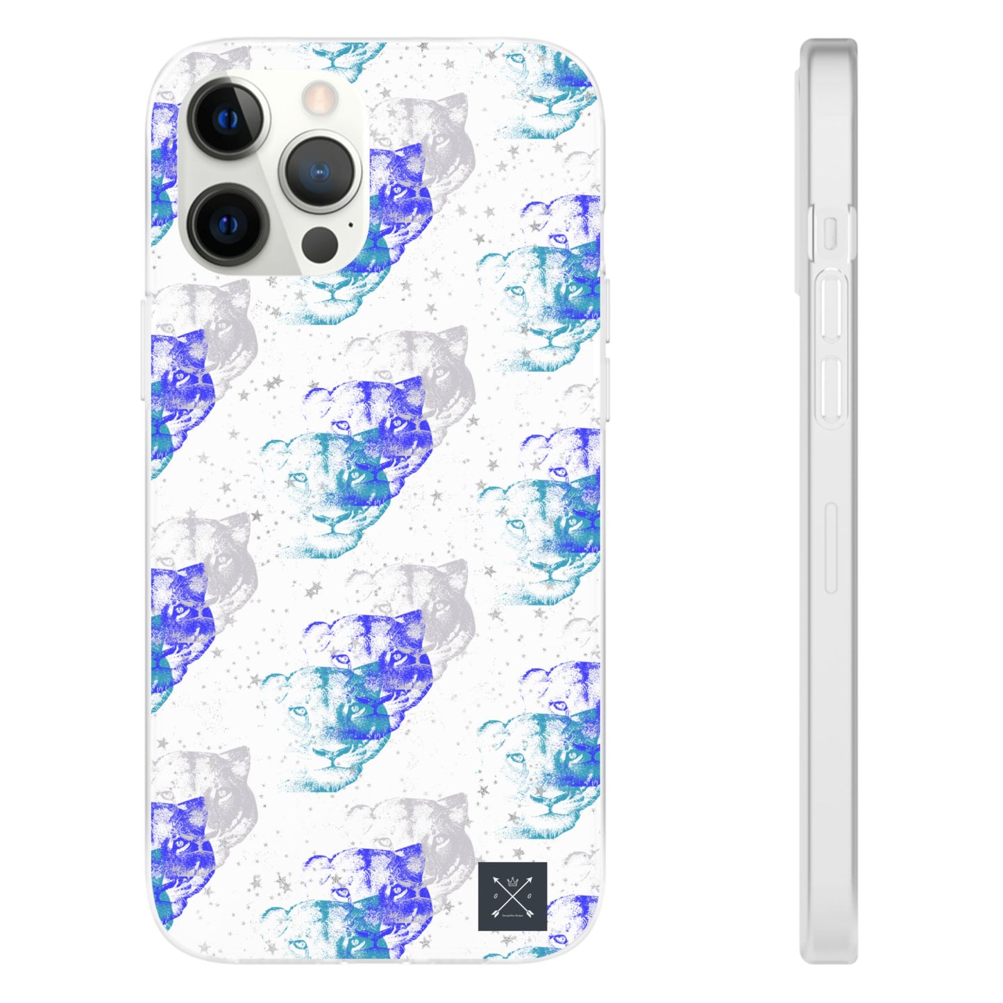 Lioness Arising (white/blue) - Flexi Phone Cases