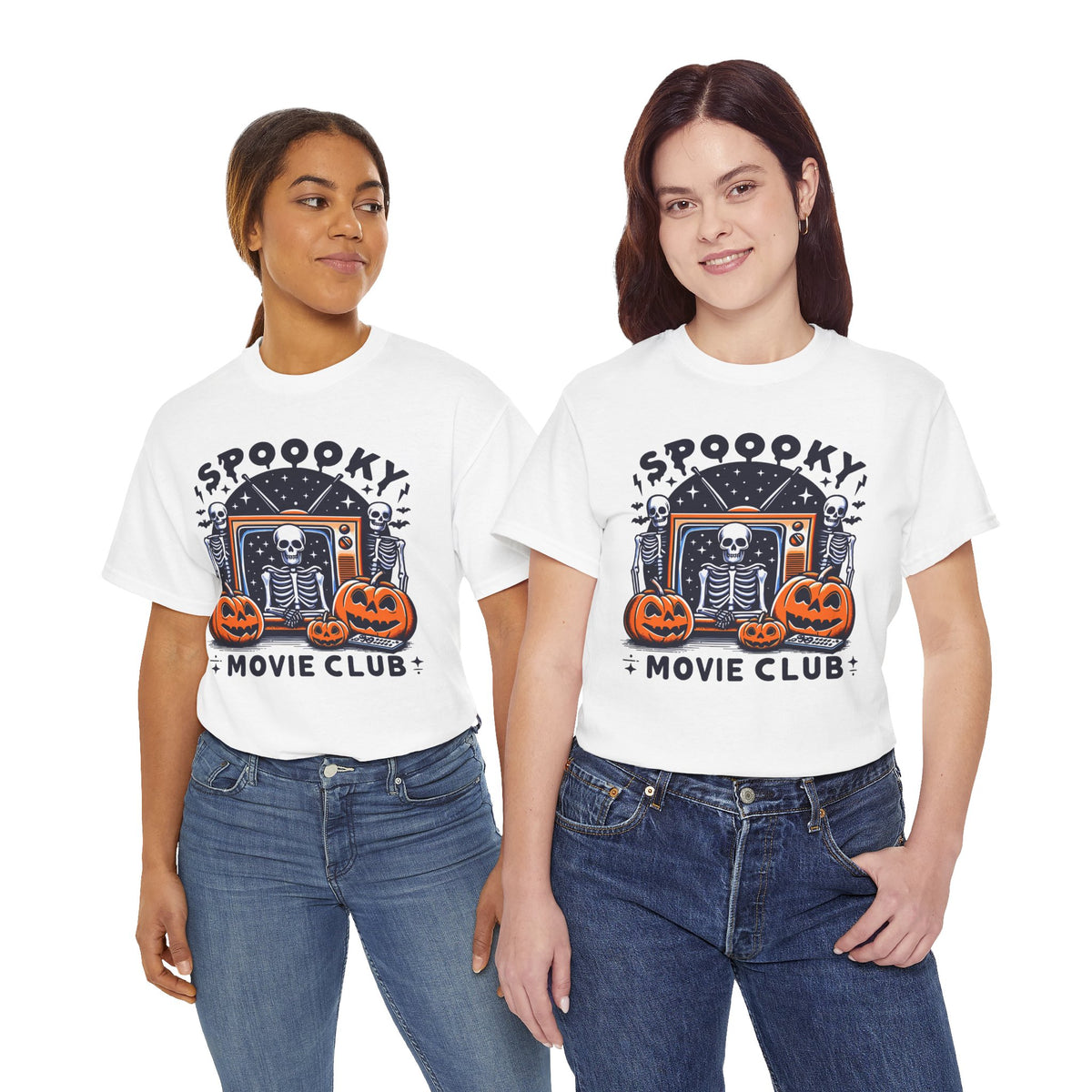 Spooky Movie Club -  Unisex Cotton Tee