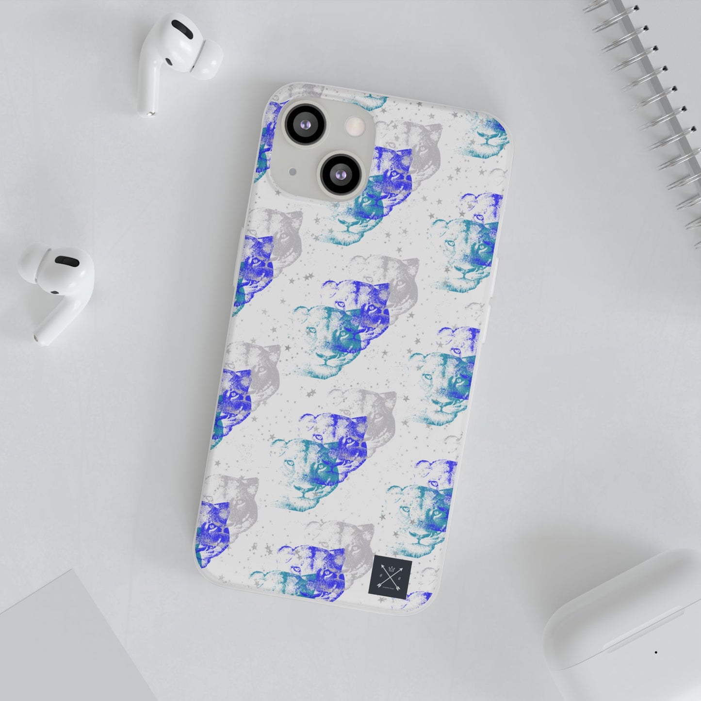 Lioness Arising (white/blue) - Flexi Phone Cases