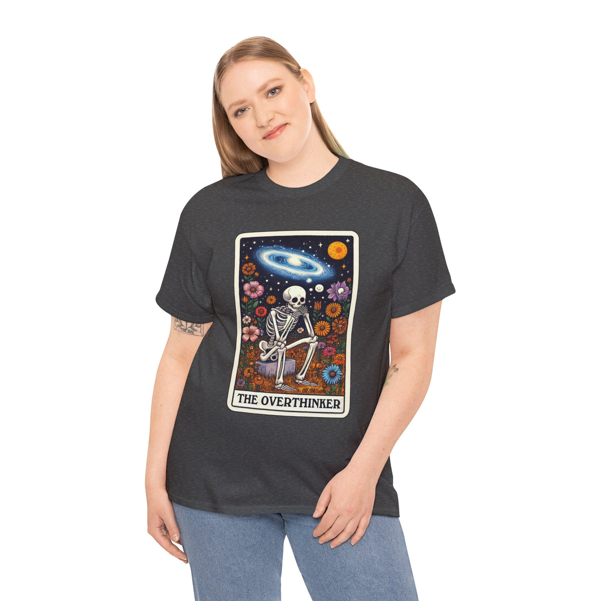 The Overthinker Skeletal Tarot - Unisex T-shirt