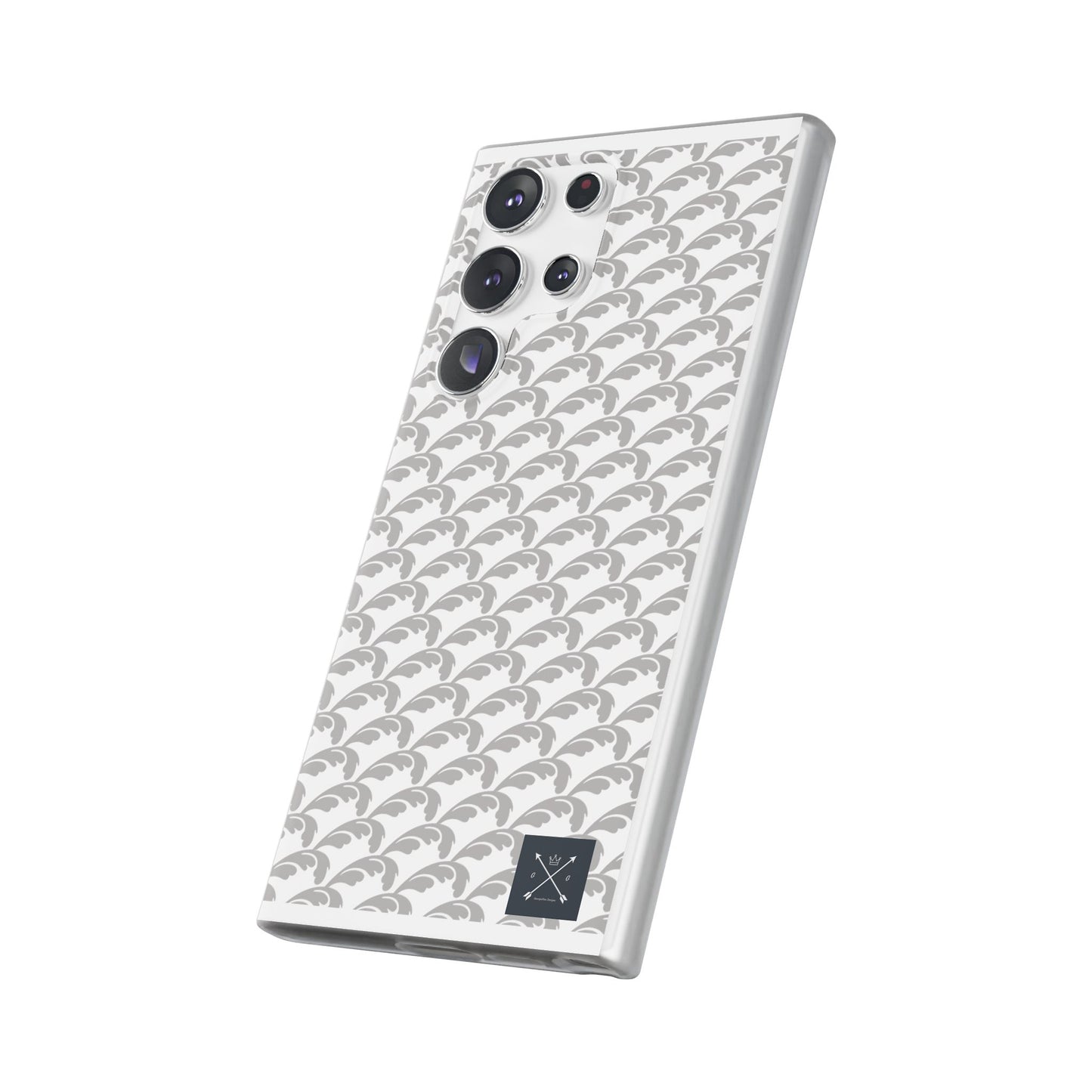 Beautiful Beloved Flourish (silver/white) - Flexi Phone Cases