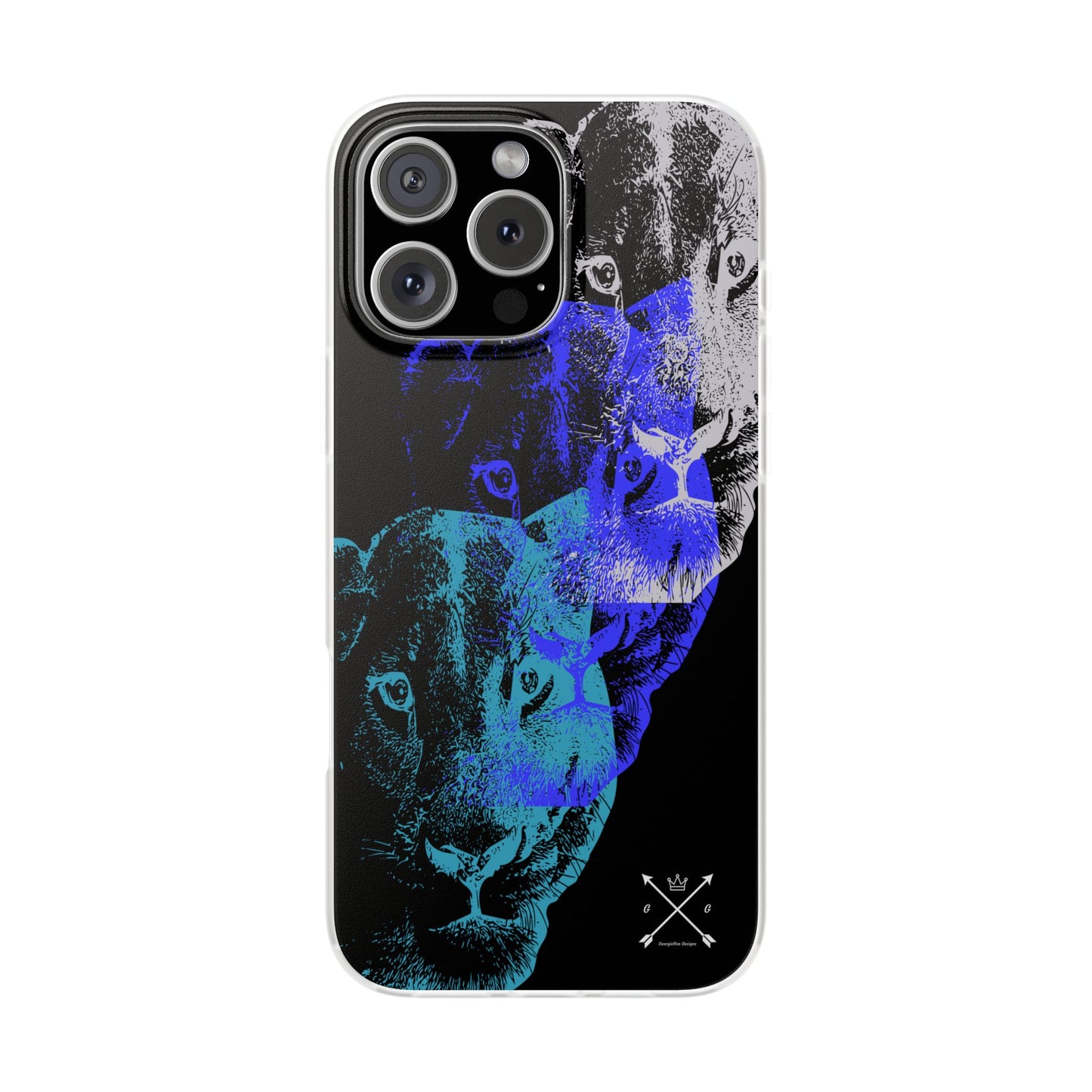 Lioness Arising (black/blue/silver) - Flexi Cases
