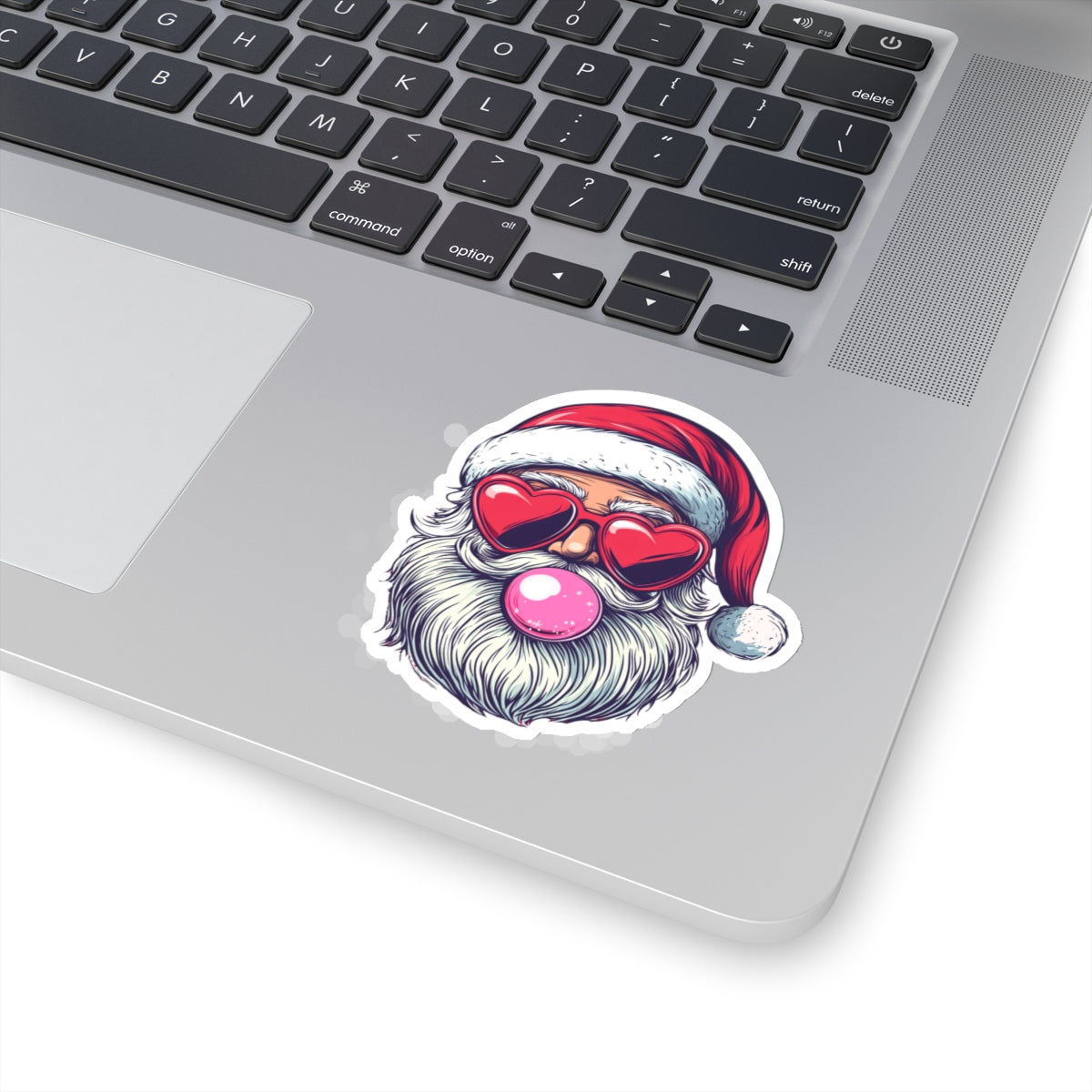 Christmas Stickers - Retro Bubblegum Santa