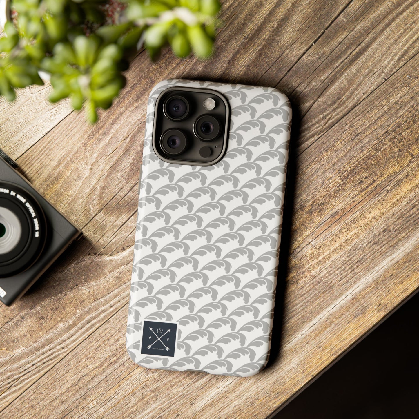 Beautiful Beloved Flourish (silver/white) - Tough Phone Cases