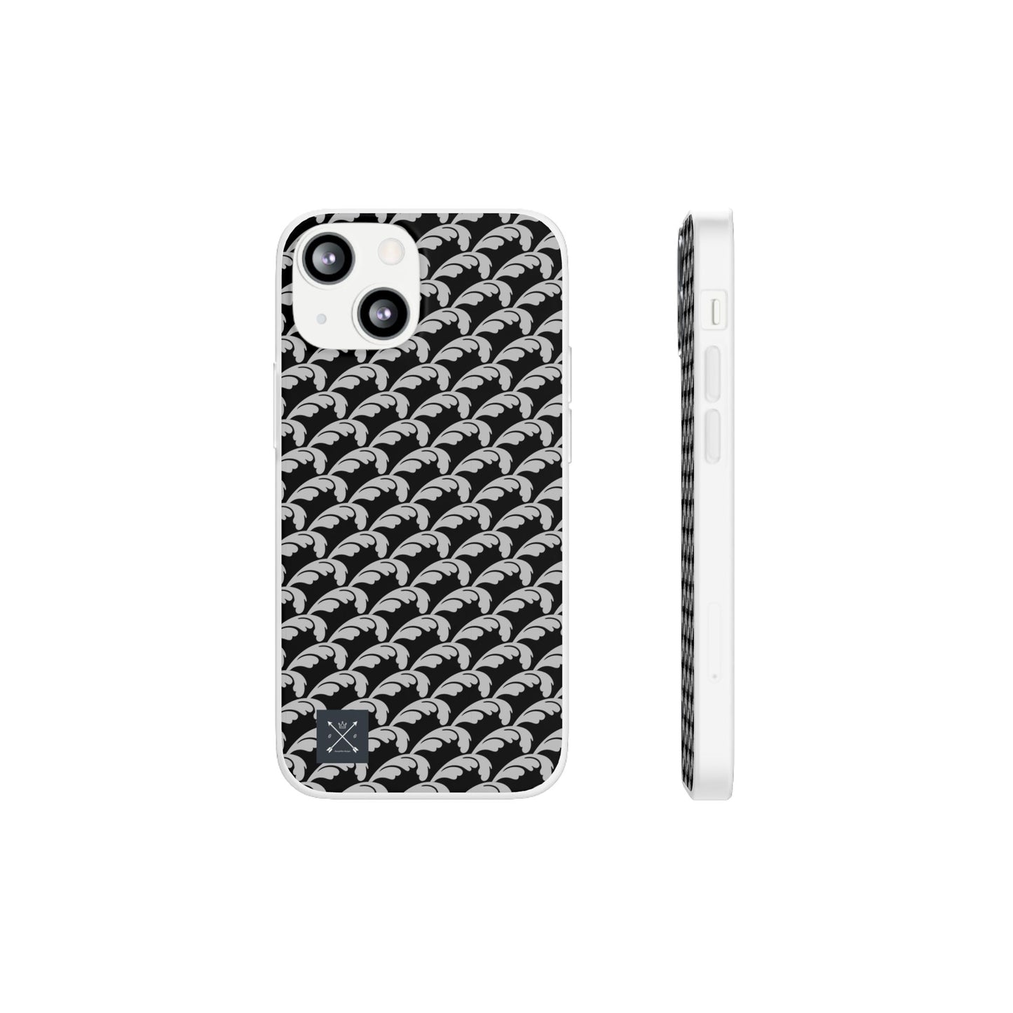 Beautiful Beloved Flourish (silver/black) - Flexi Phone Cases
