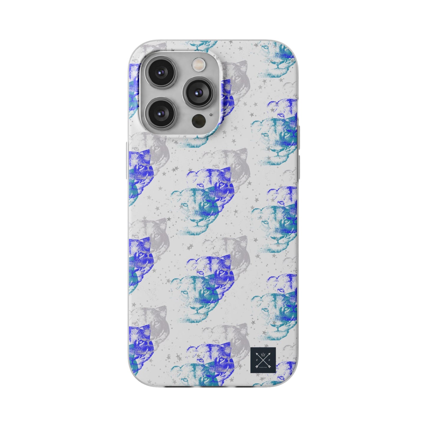 Lioness Arising (white/blue) - Flexi Phone Cases