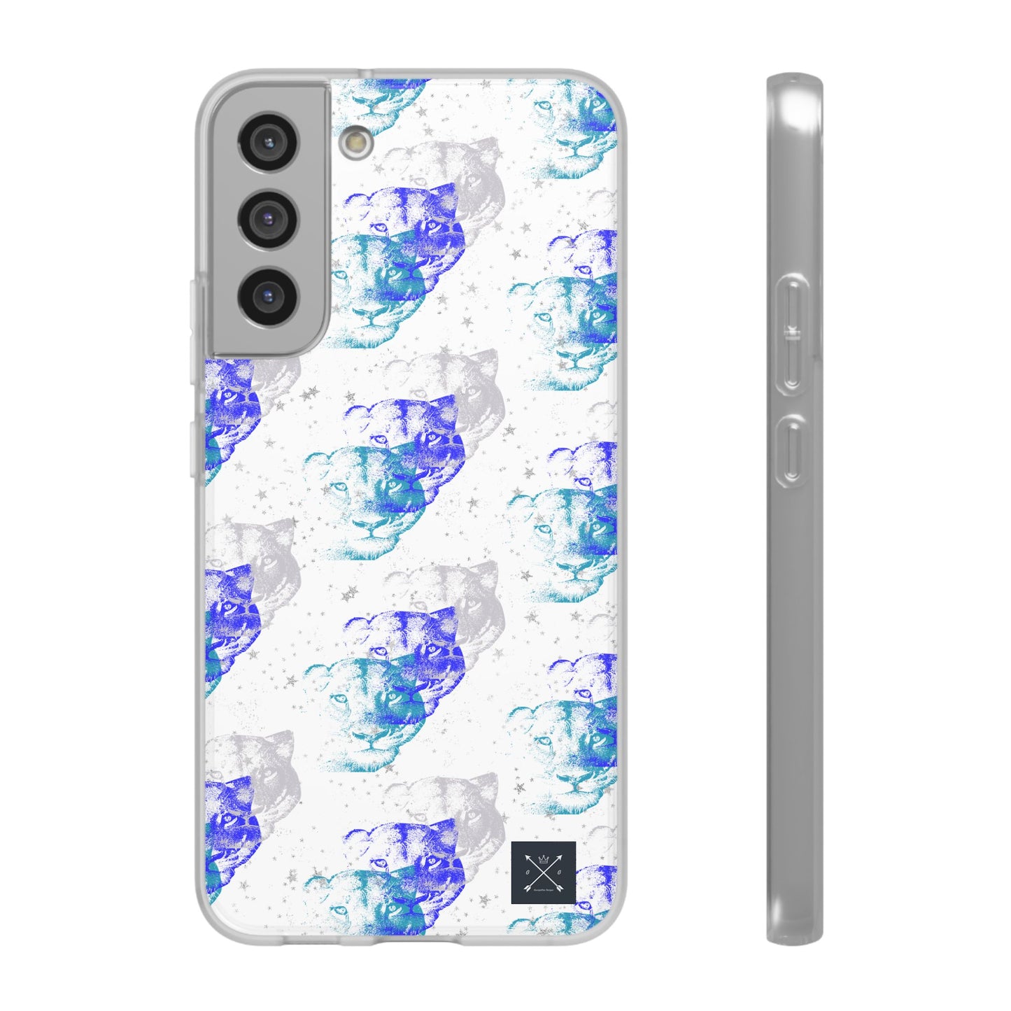 Lioness Arising (white/blue) - Flexi Phone Cases