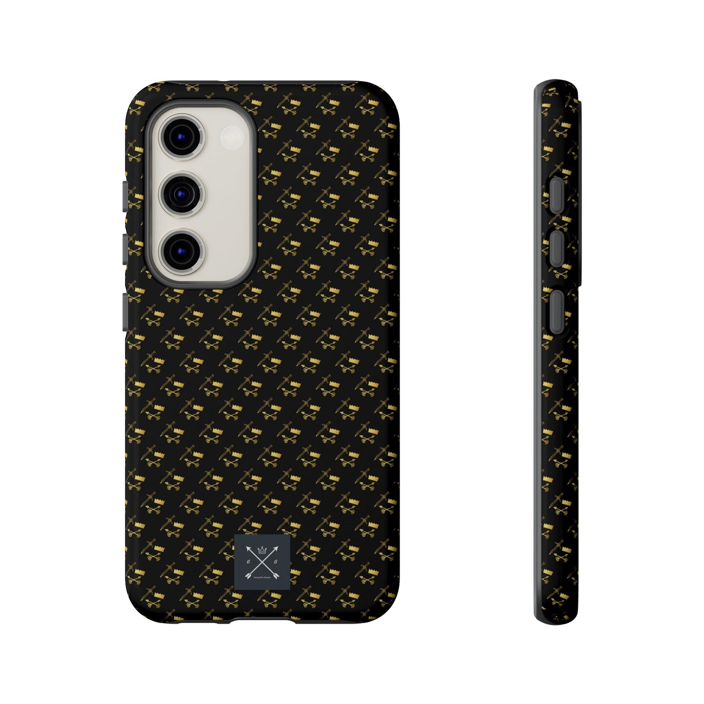 Gold and Bold Warrior Pattern - Tough Phone Cases
