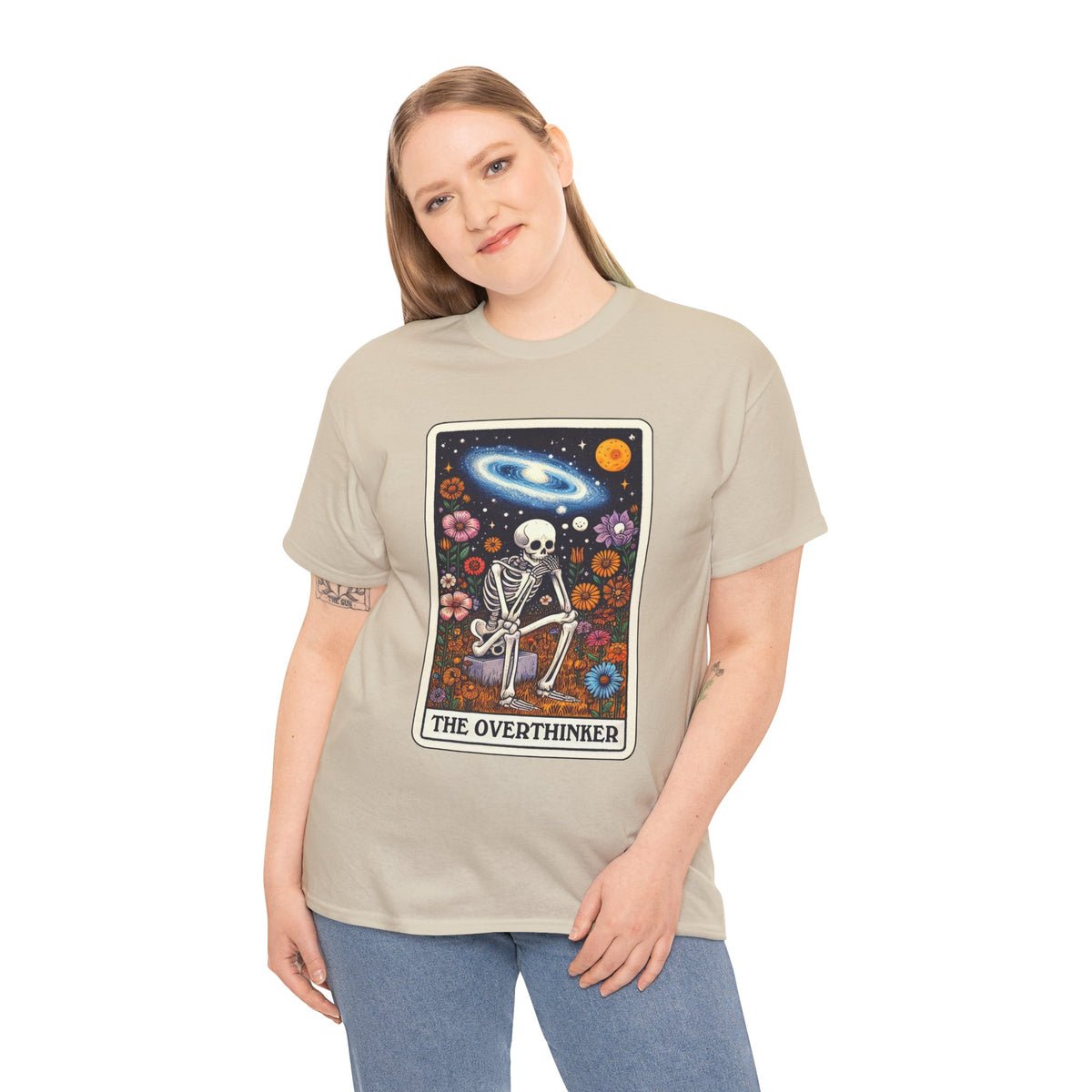 The Overthinker Skeletal Tarot - Unisex T-shirt